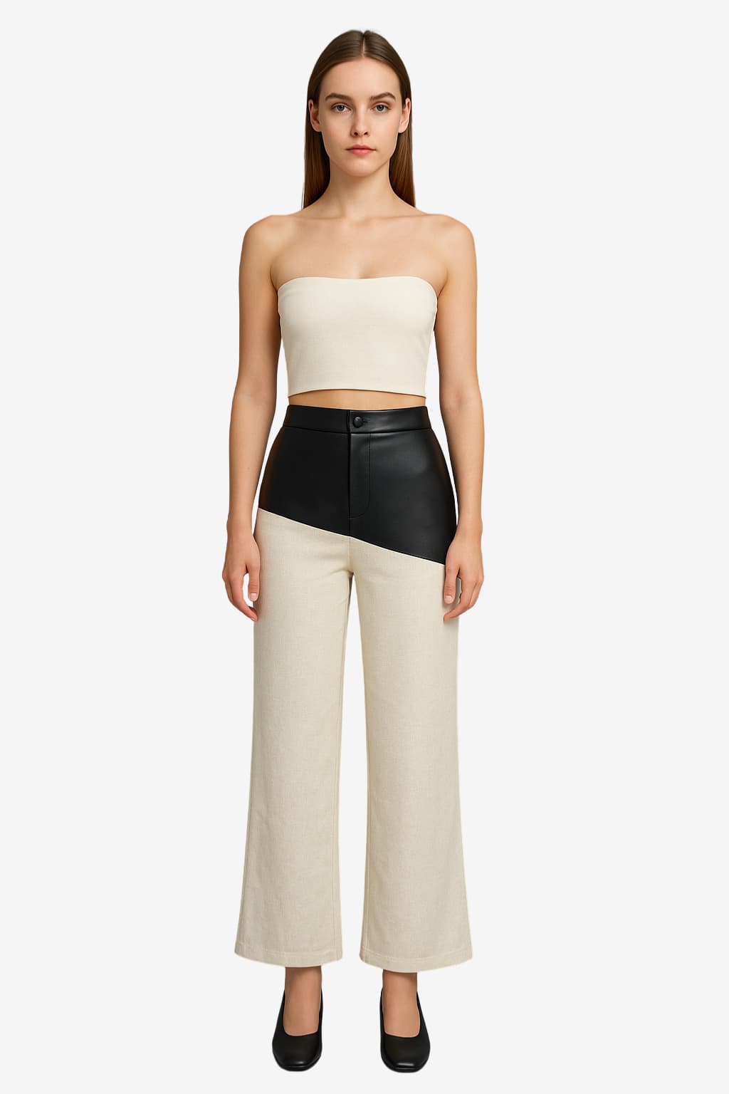 Women's High-Waisted Wide-Leg Trousers