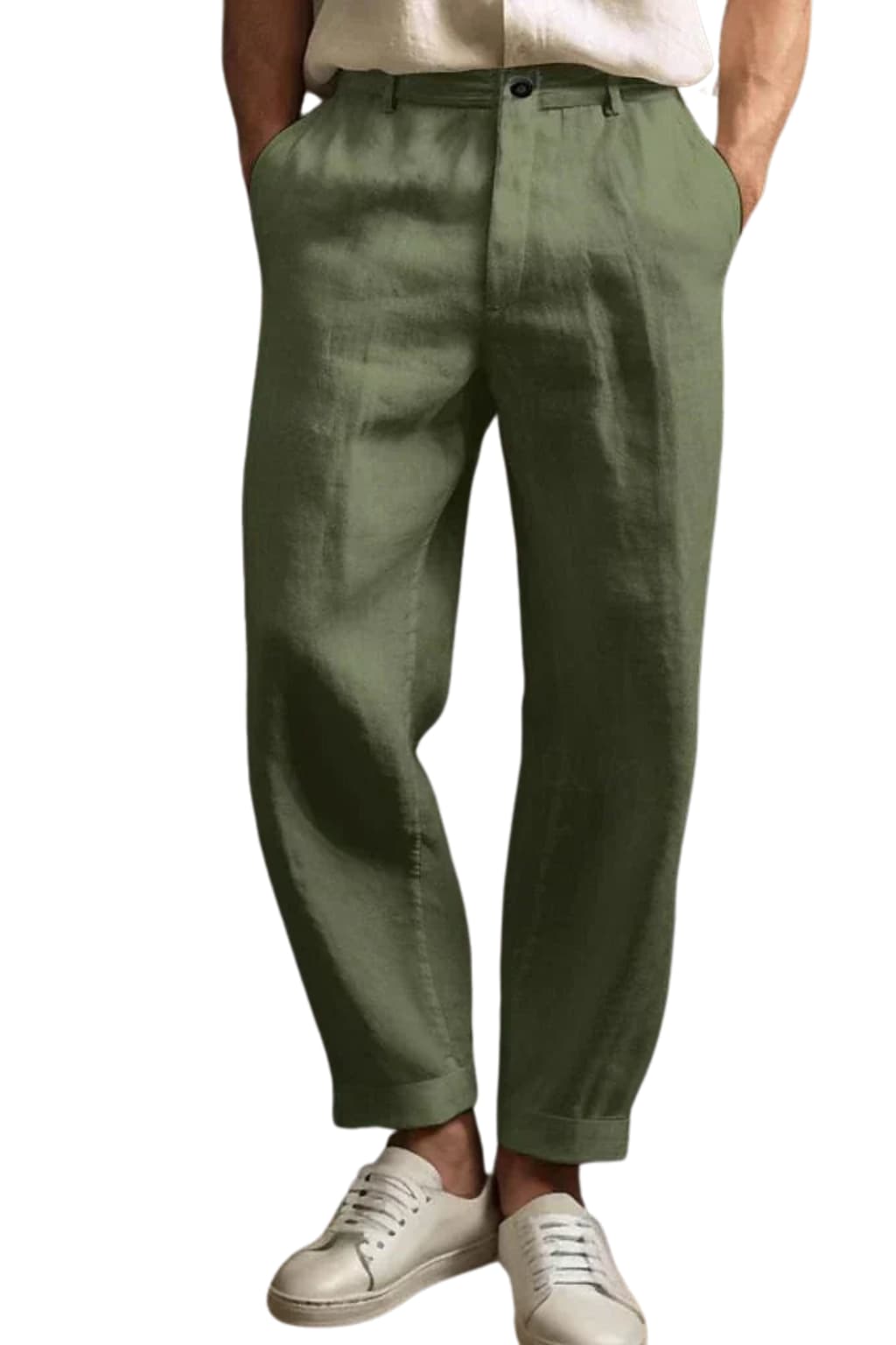 Men's Breathable Straight-Leg Linen Trousers