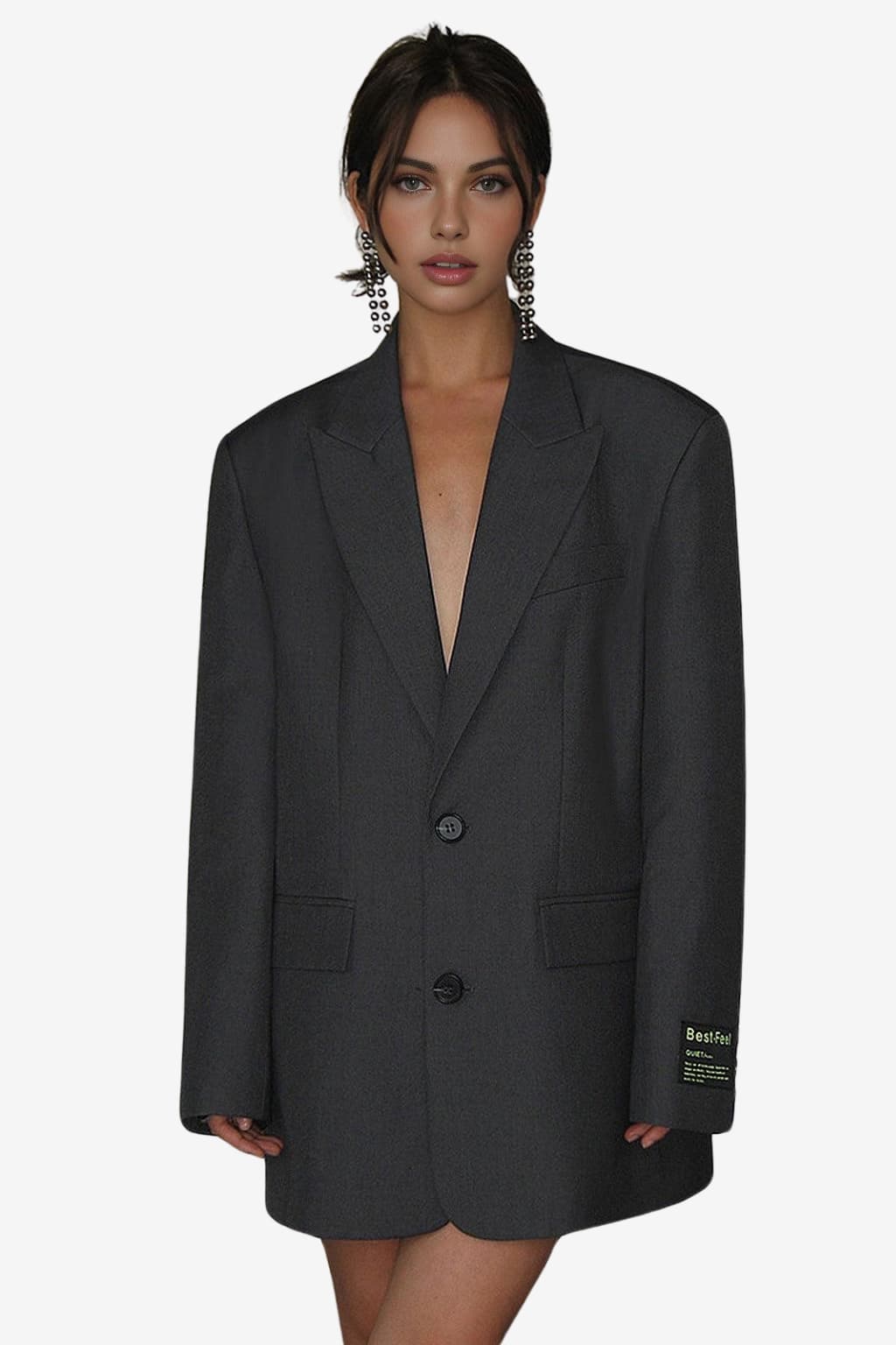Women’s Oversized Blazer Longline Jacket