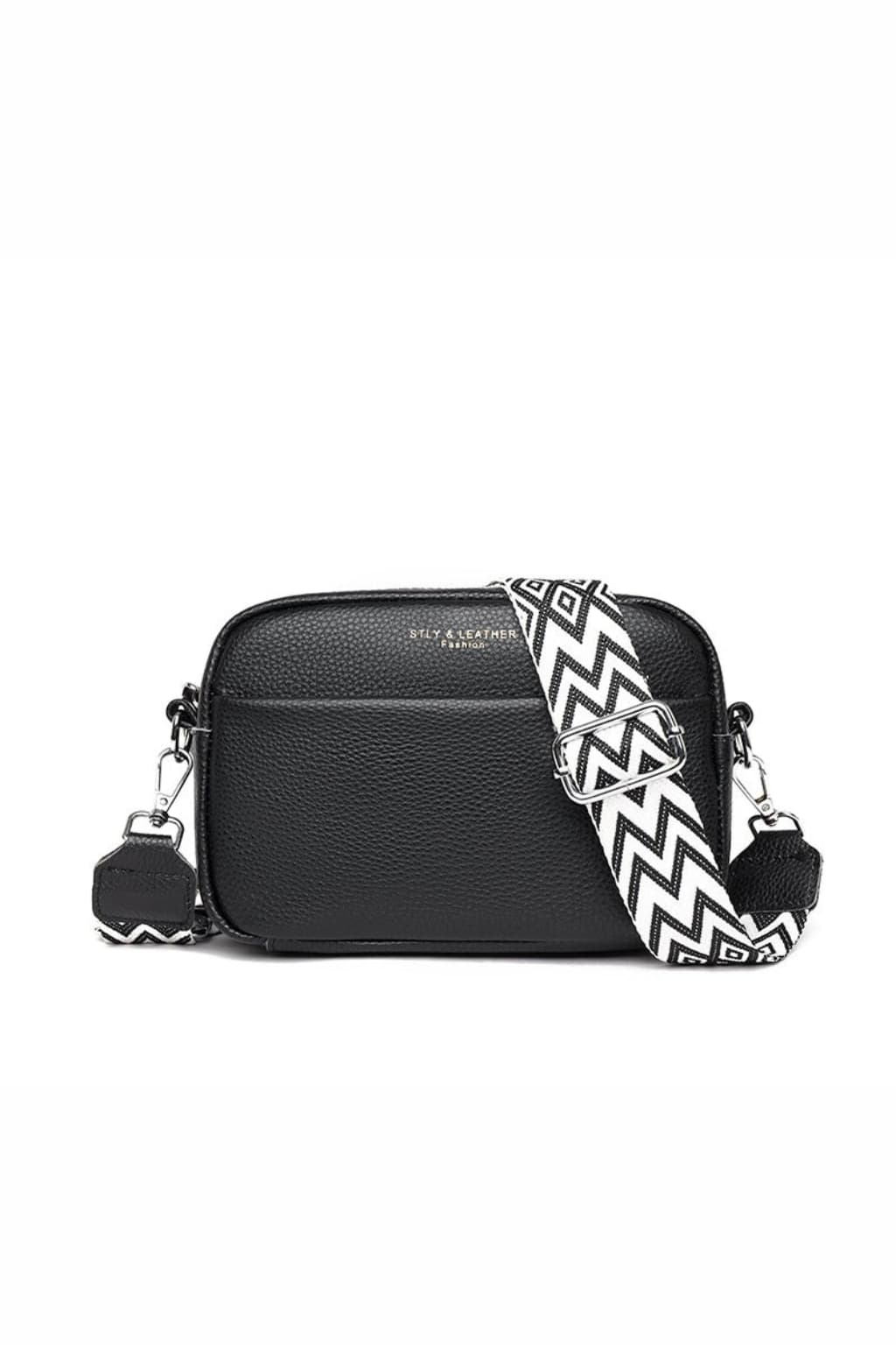 Women's Leather Crossbody Bag Adjustable Strap Pebbled Texture