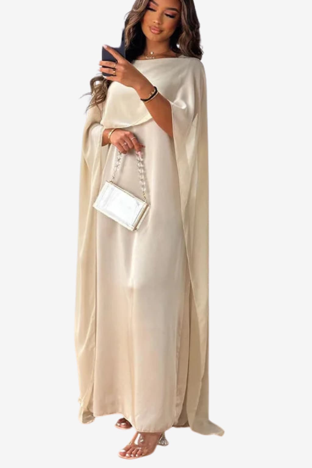 Women’s Long Sleeve Maxi Dress Flowy Evening Style