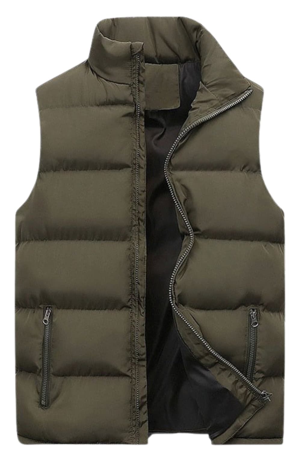 Men's Insulated Puffer Vest with Plush Lining
