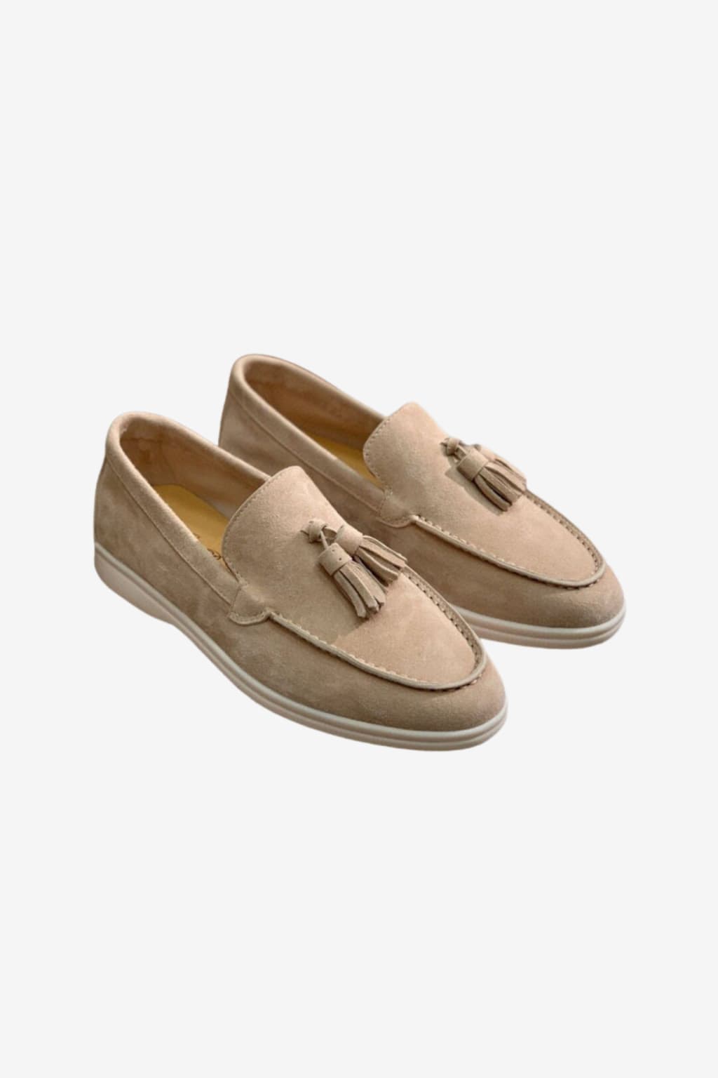 Men's Suede Tassel Loafers - Slip-On Moccasin Toe Shoe