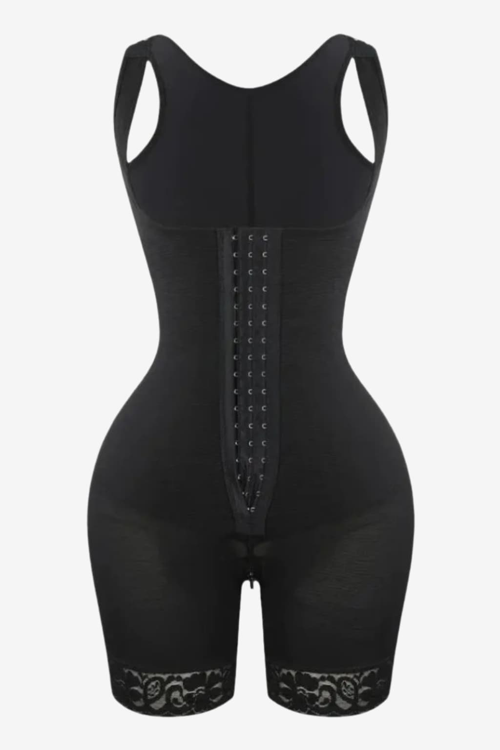 Women's Seamless Compression Bodysuit with Lace Trim