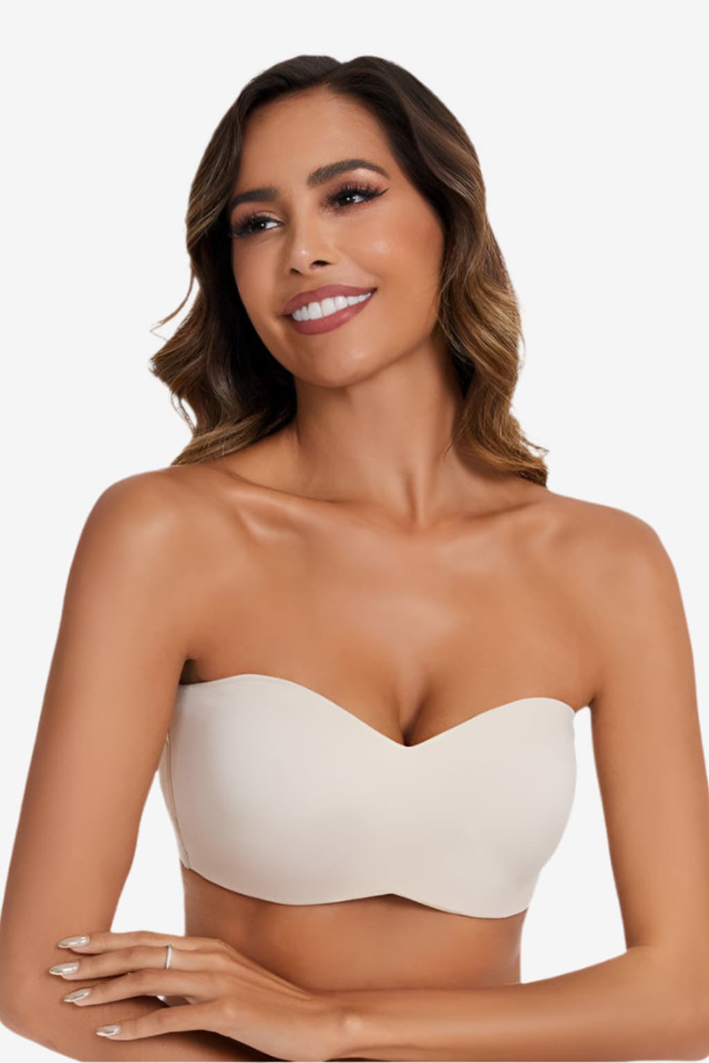 Women’s Strapless Seamless Bra Nude Smooth Fit