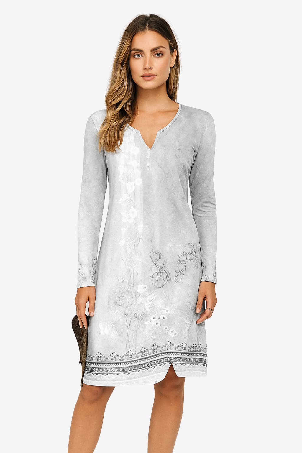 Women's Floral V-Neck Summer Mini Dress