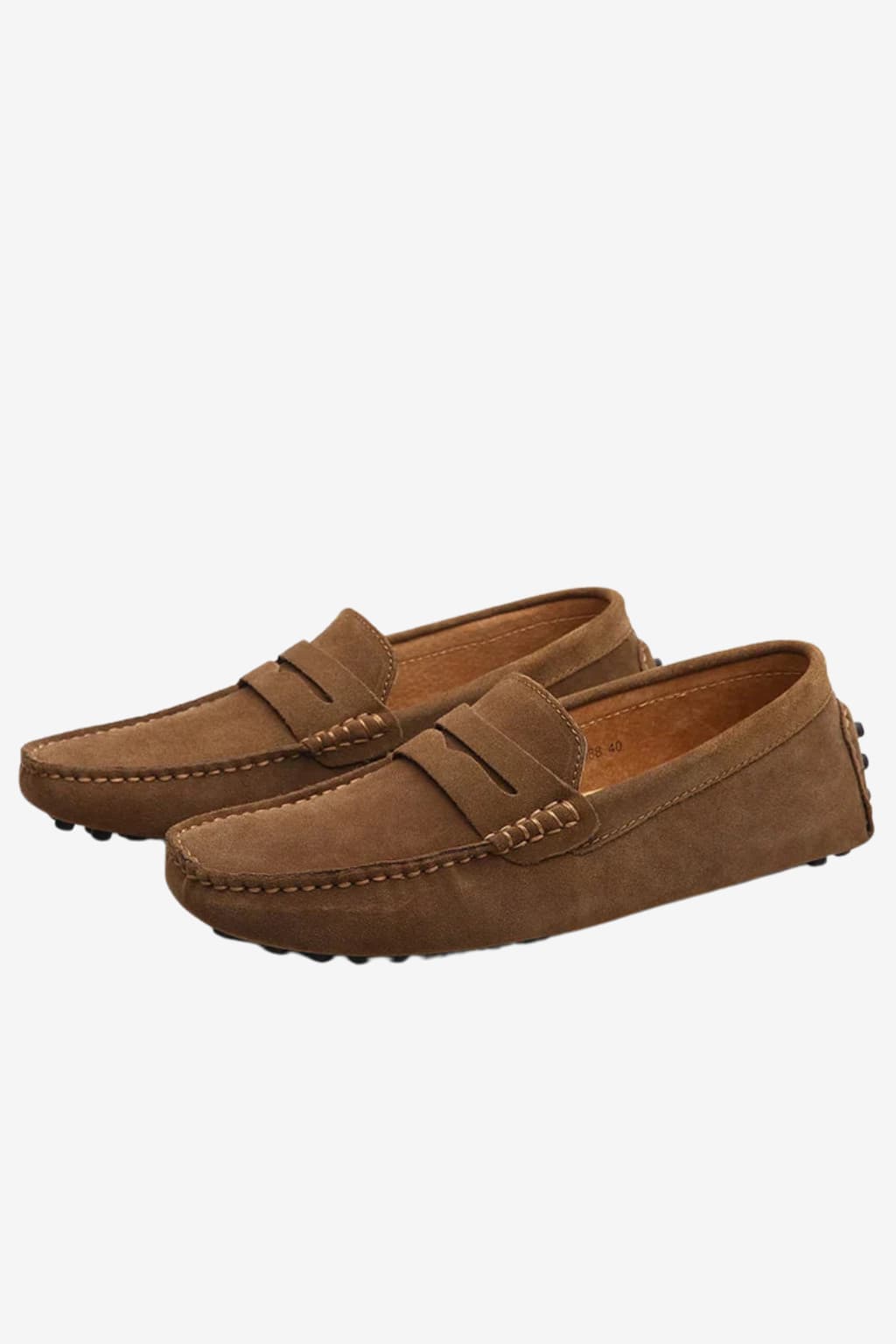Men's Suede Slip-On Penny Loafers - Moccasin Toe