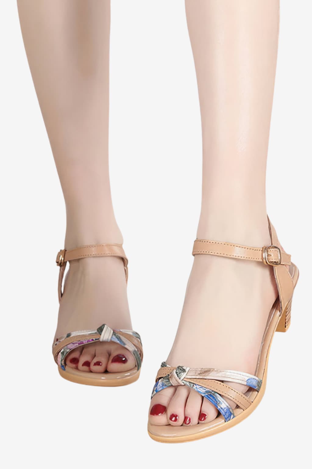 Women’s Block Heel Mule Sandals Open Toe Platform