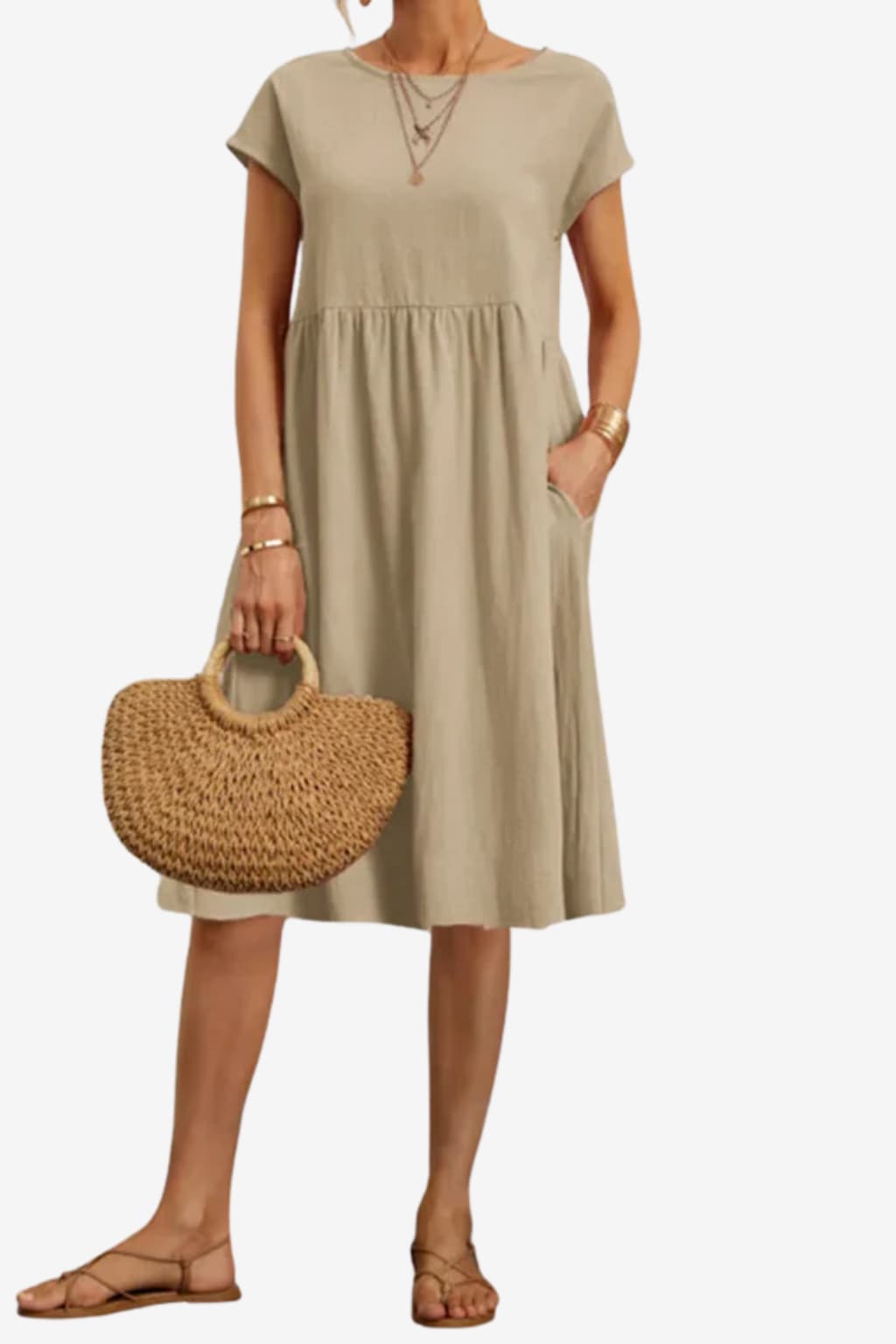 Women's Lightweight Summer Babydoll Dress