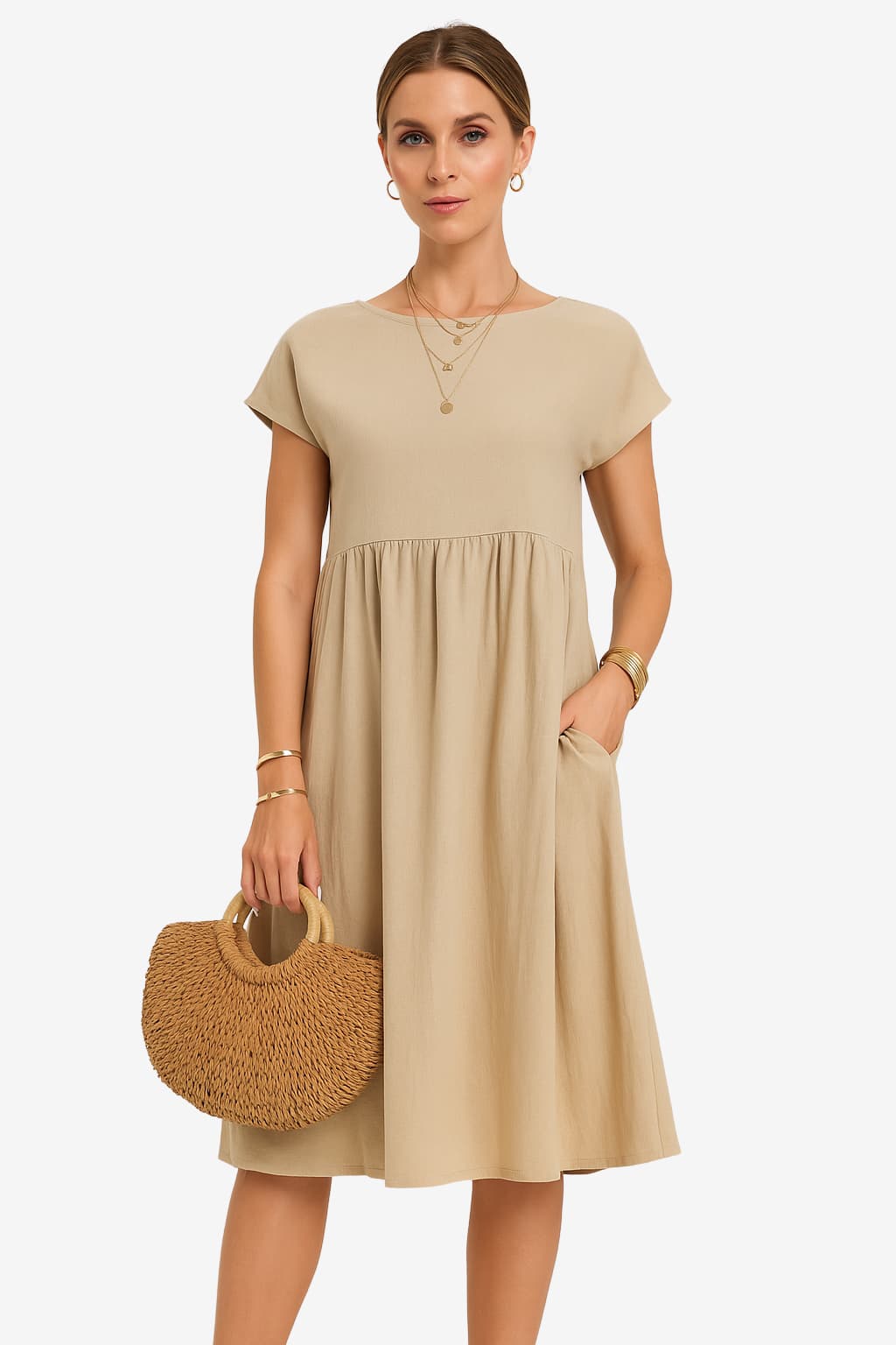 Women's Lightweight Summer Babydoll Dress