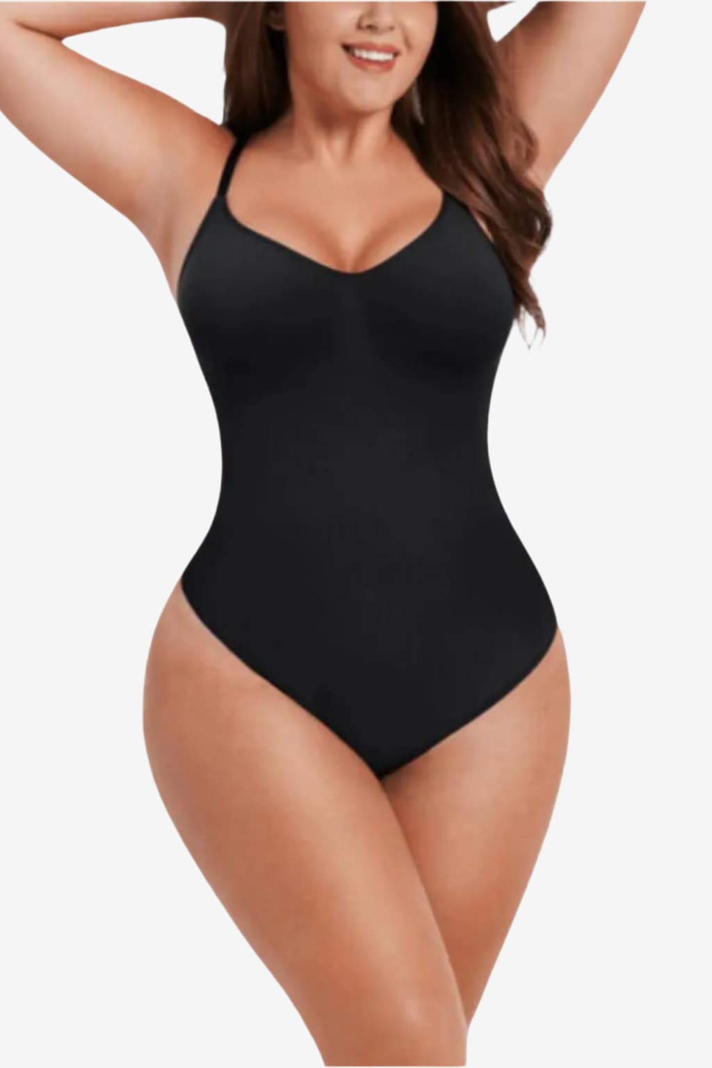 Women’s Seamless Bodysuit with Built-in Bra Nude Fitwear
