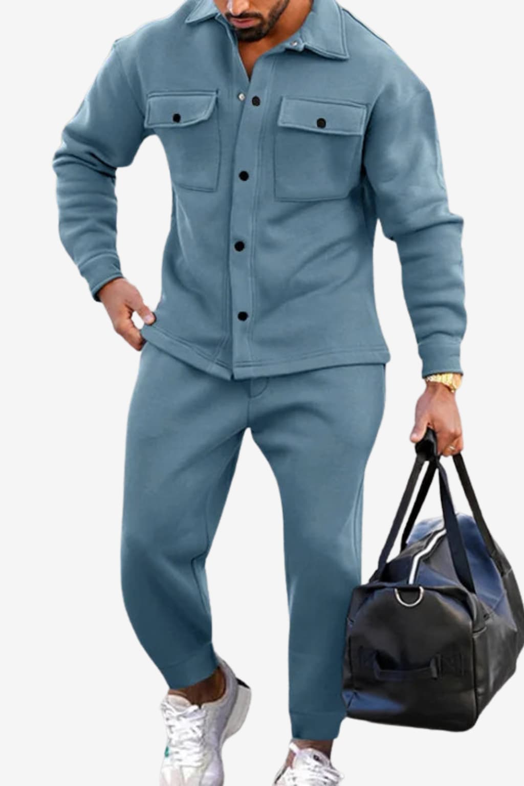 Men's Slim Fit Athleisure Tracksuit - Lightweight, Breathable