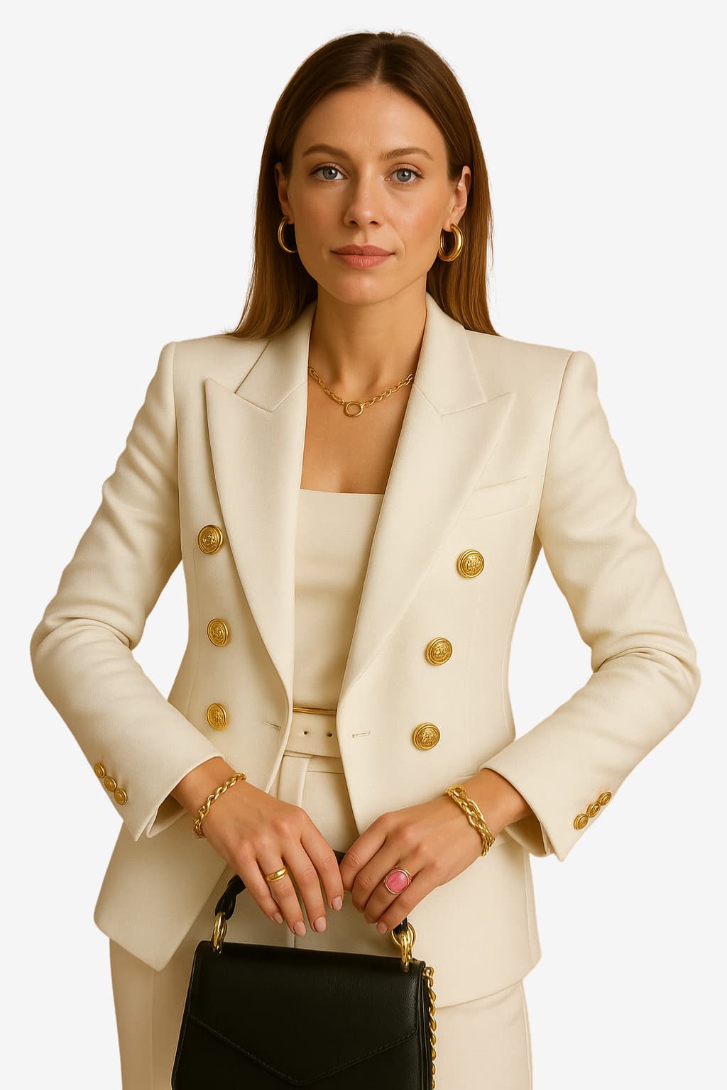 Women's Double-Breasted Blazer Tailored Fit