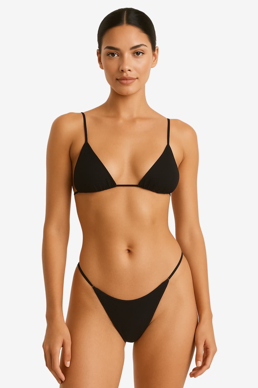 Women’s Two-Piece Bikini with Triangle Top and Strings
