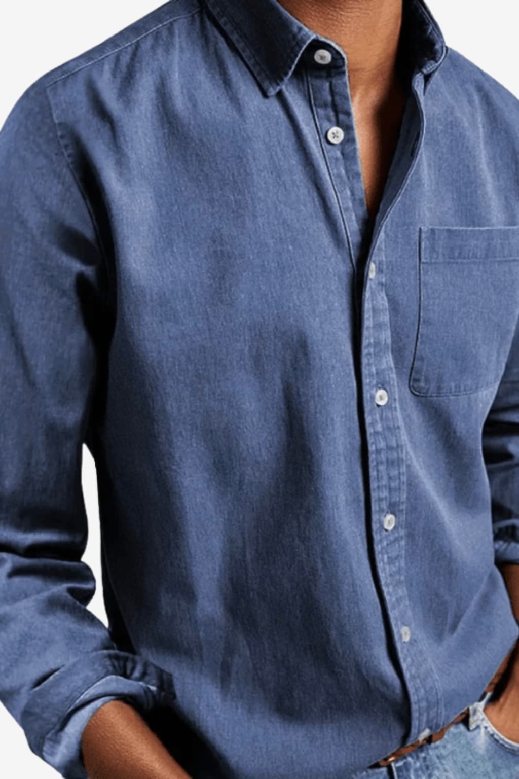 Men’s Classic Fit Long Sleeve Button Down Shirt
