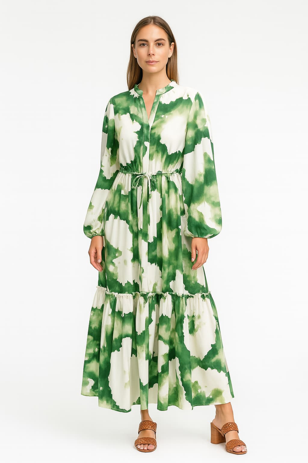 Women's Floral Maxi Dress Slim Fit Breathable Fabric