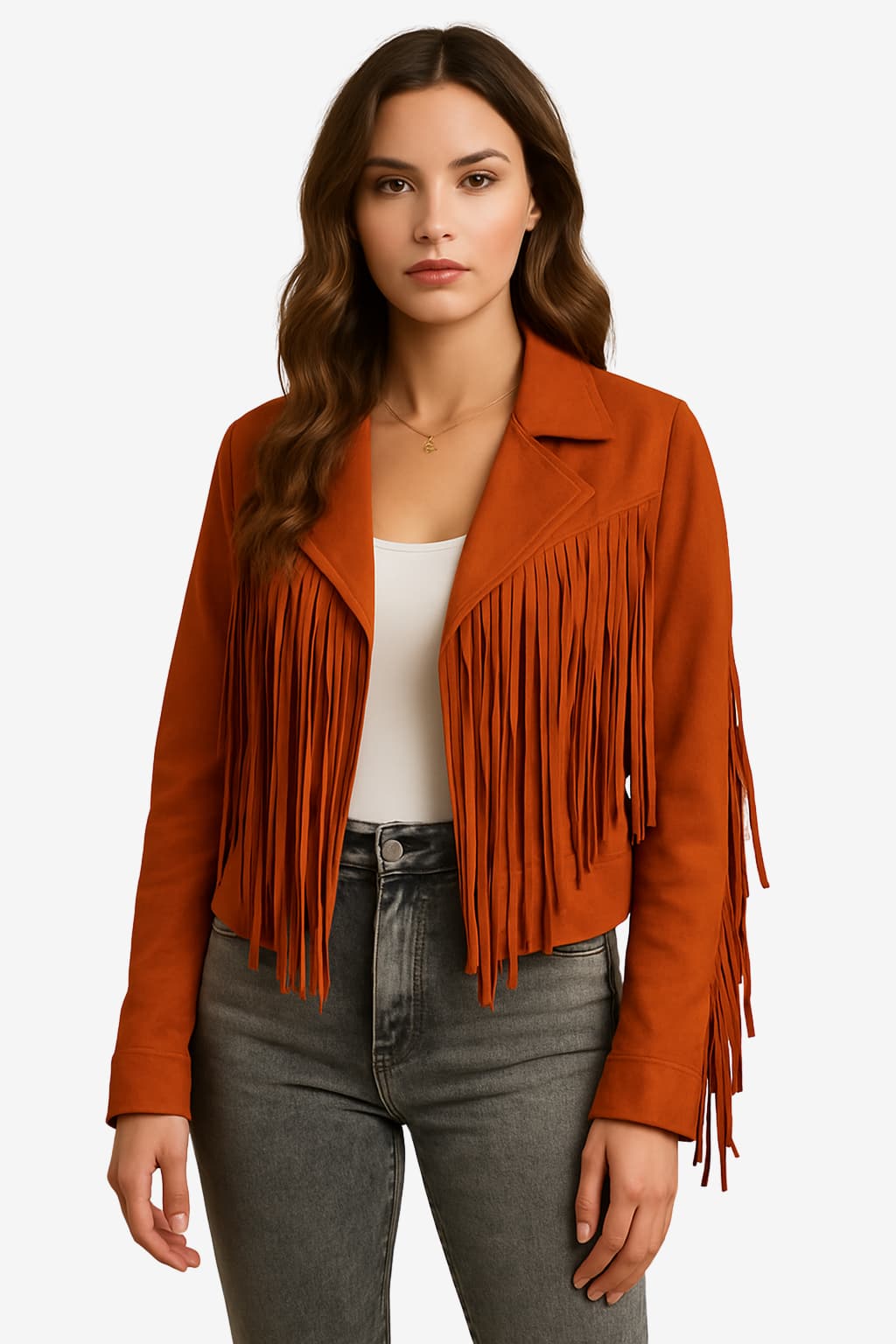 Women's Western Fringe Suede Jacket