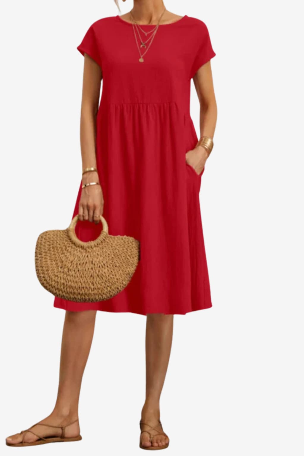 Women's Lightweight Summer Babydoll Dress