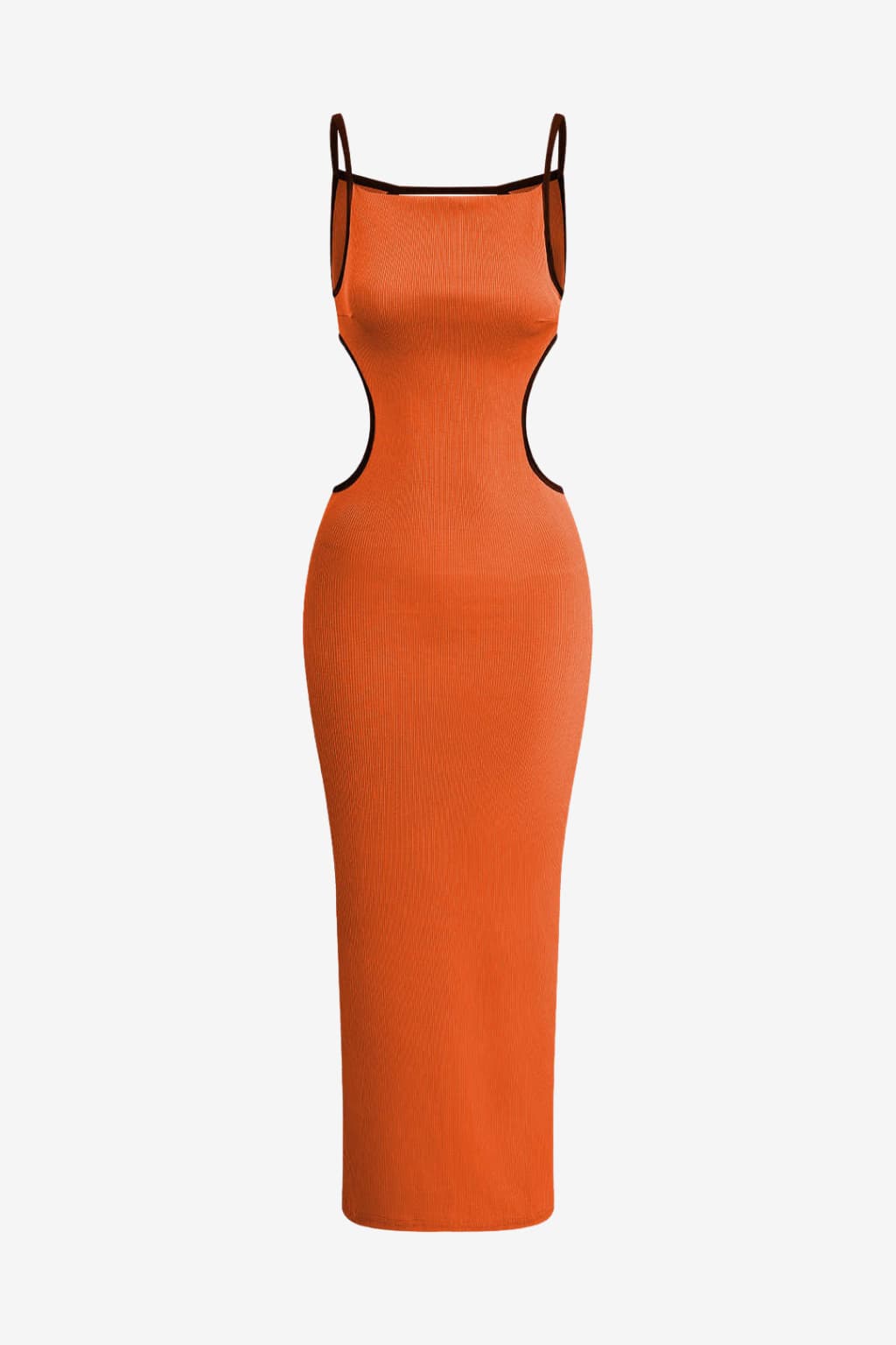 Women's Bodycon Midi Dress with Cutouts