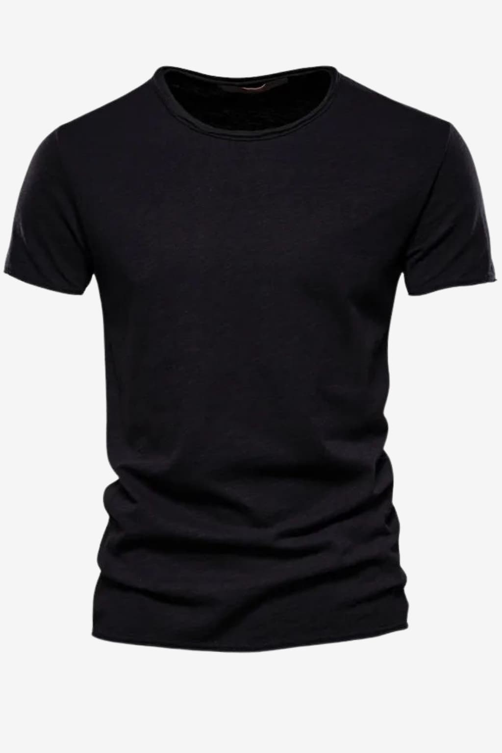 Men’s Crew Neck Cotton T-Shirt Short Sleeve Summer Fit