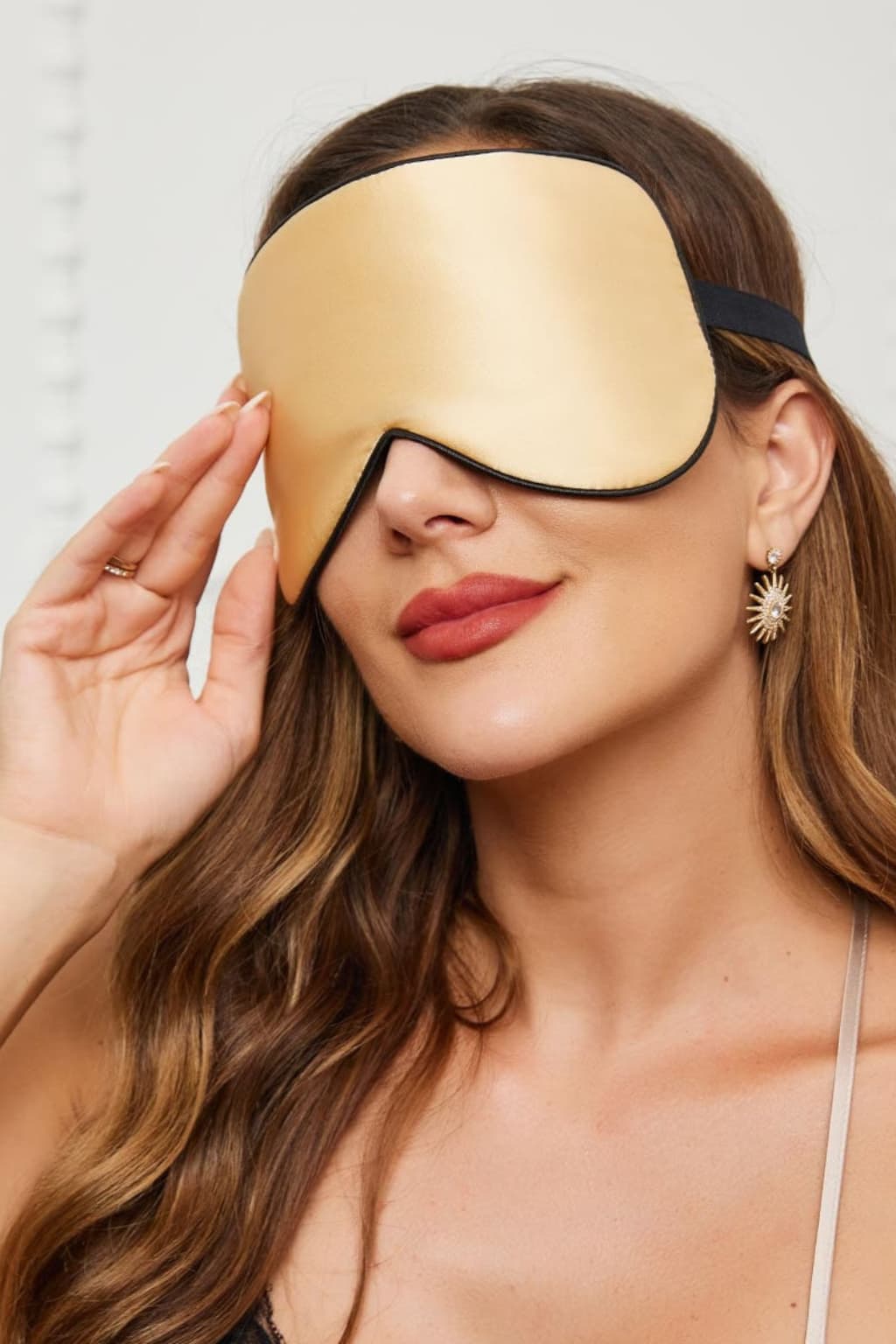 Women's Silk Sleep Eye Mask with Elastic Band