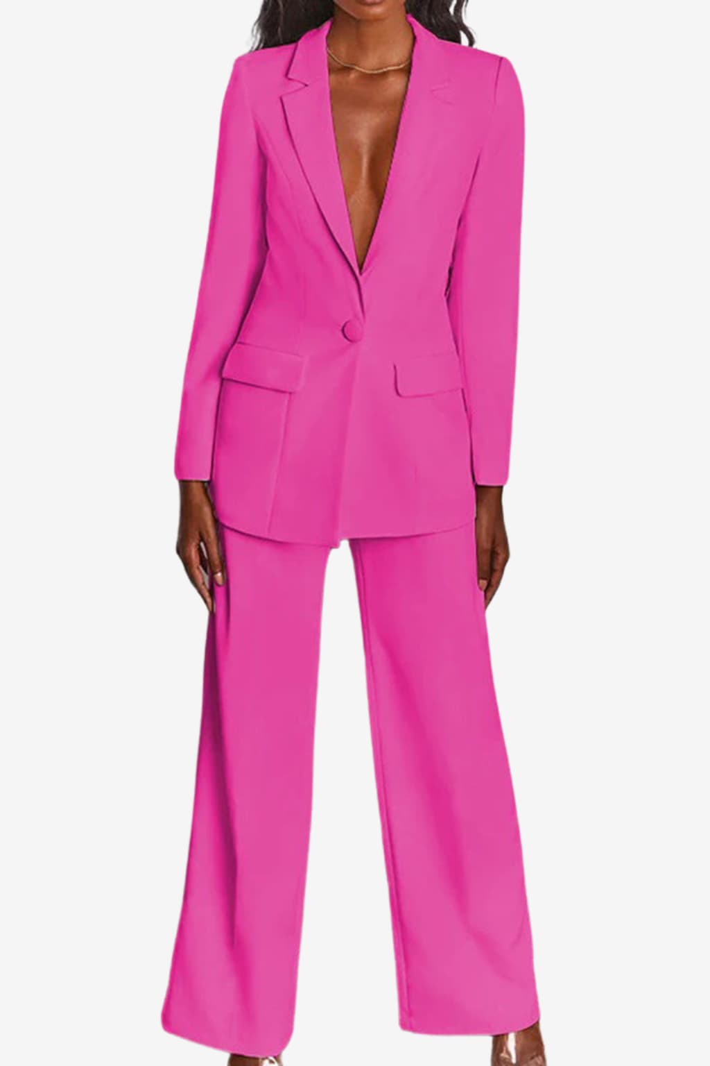 Women’s Blazer and Trousers Set Long Sleeve Tailored Fit