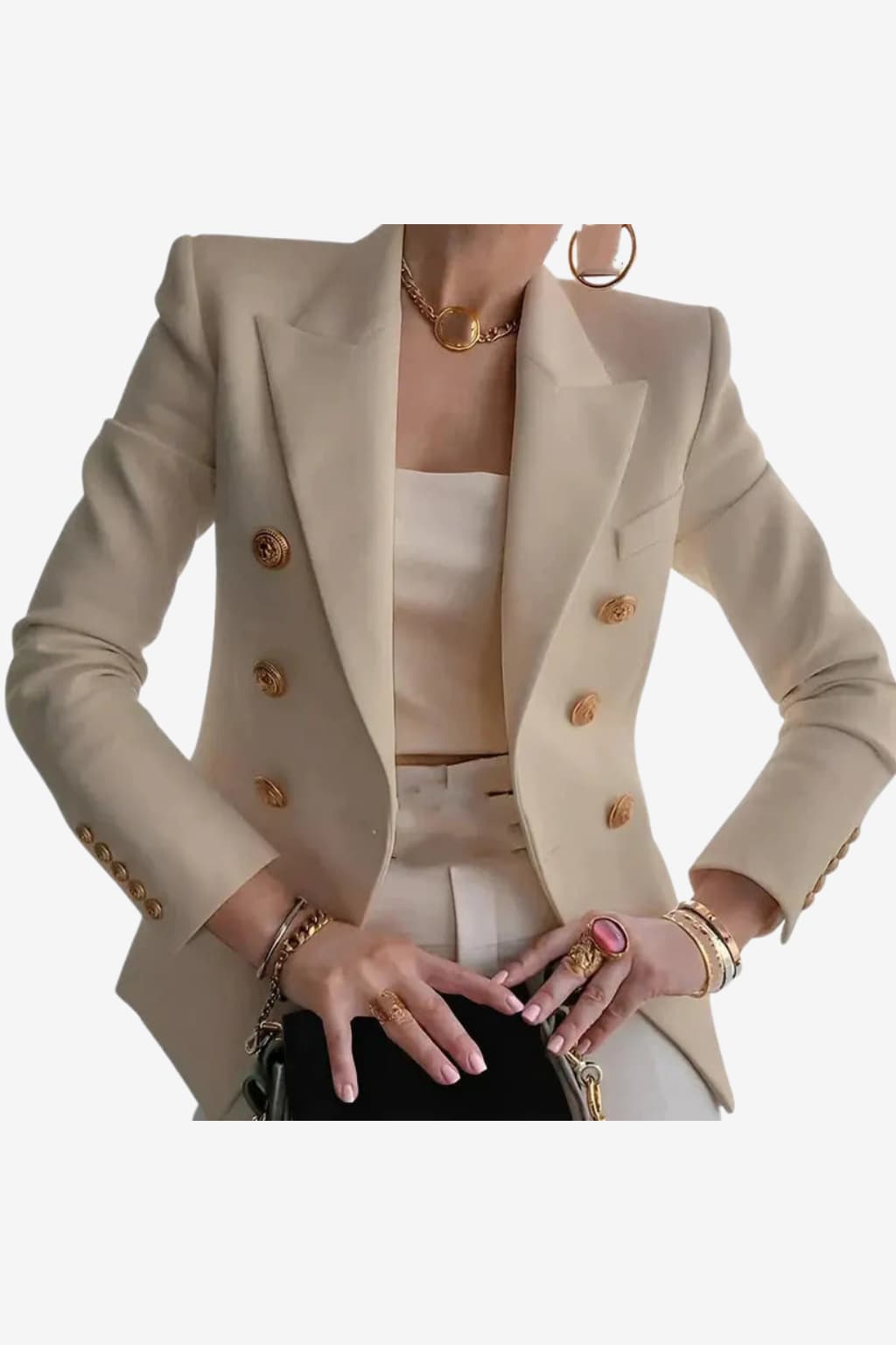 Women's Double-Breasted Blazer Tailored Fit