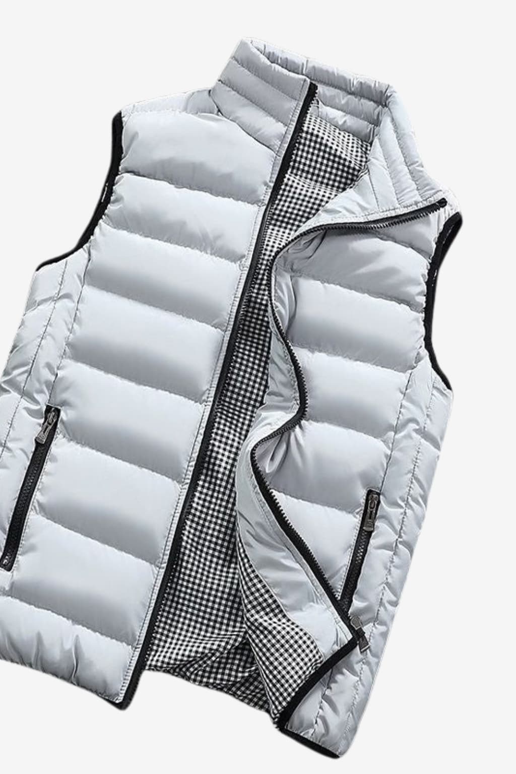 Men’s Lightweight Quilted Gilet with Zip and Pockets