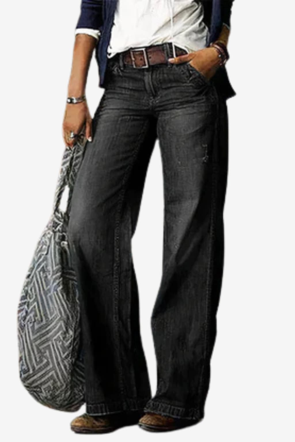 Women’s High Waist Straight Leg Denim Jeans