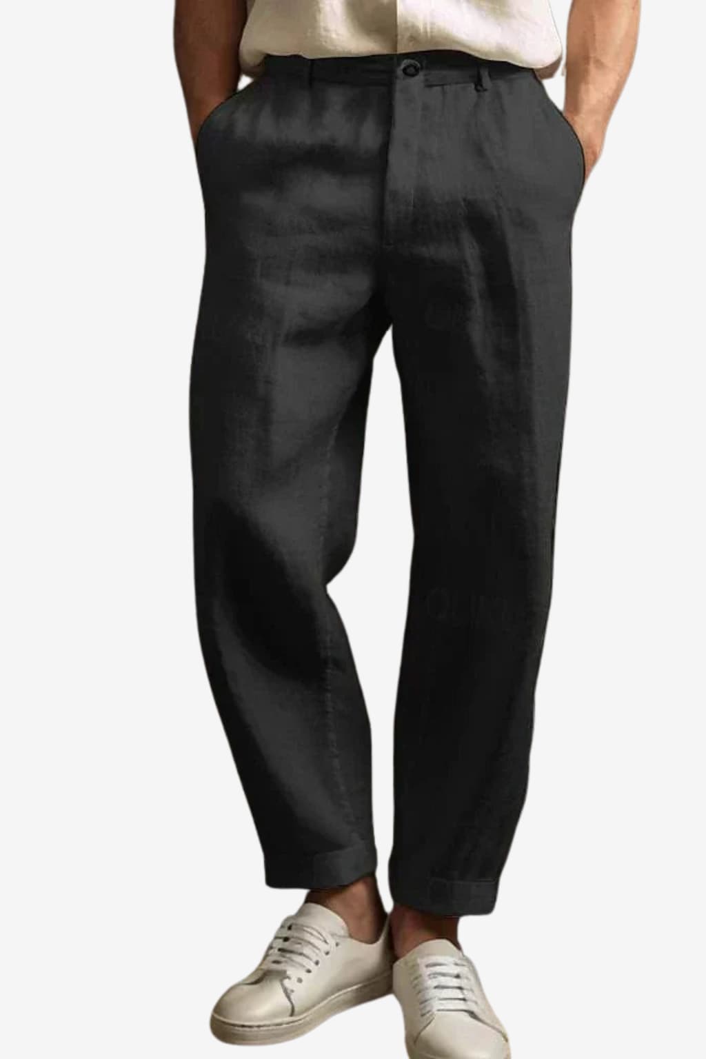 Men's Breathable Straight-Leg Linen Trousers