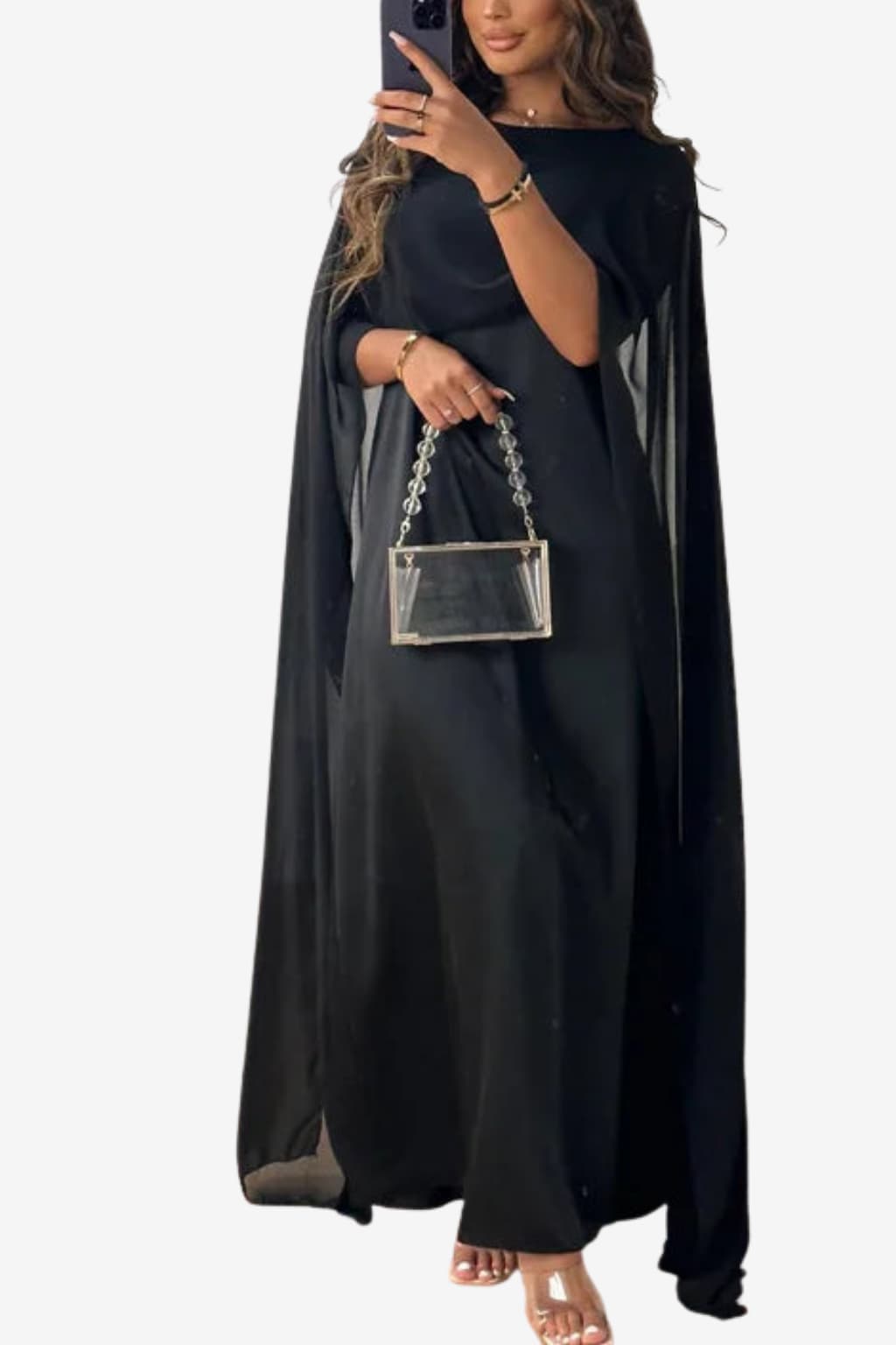 Women’s Long Sleeve Maxi Dress Flowy Evening Style
