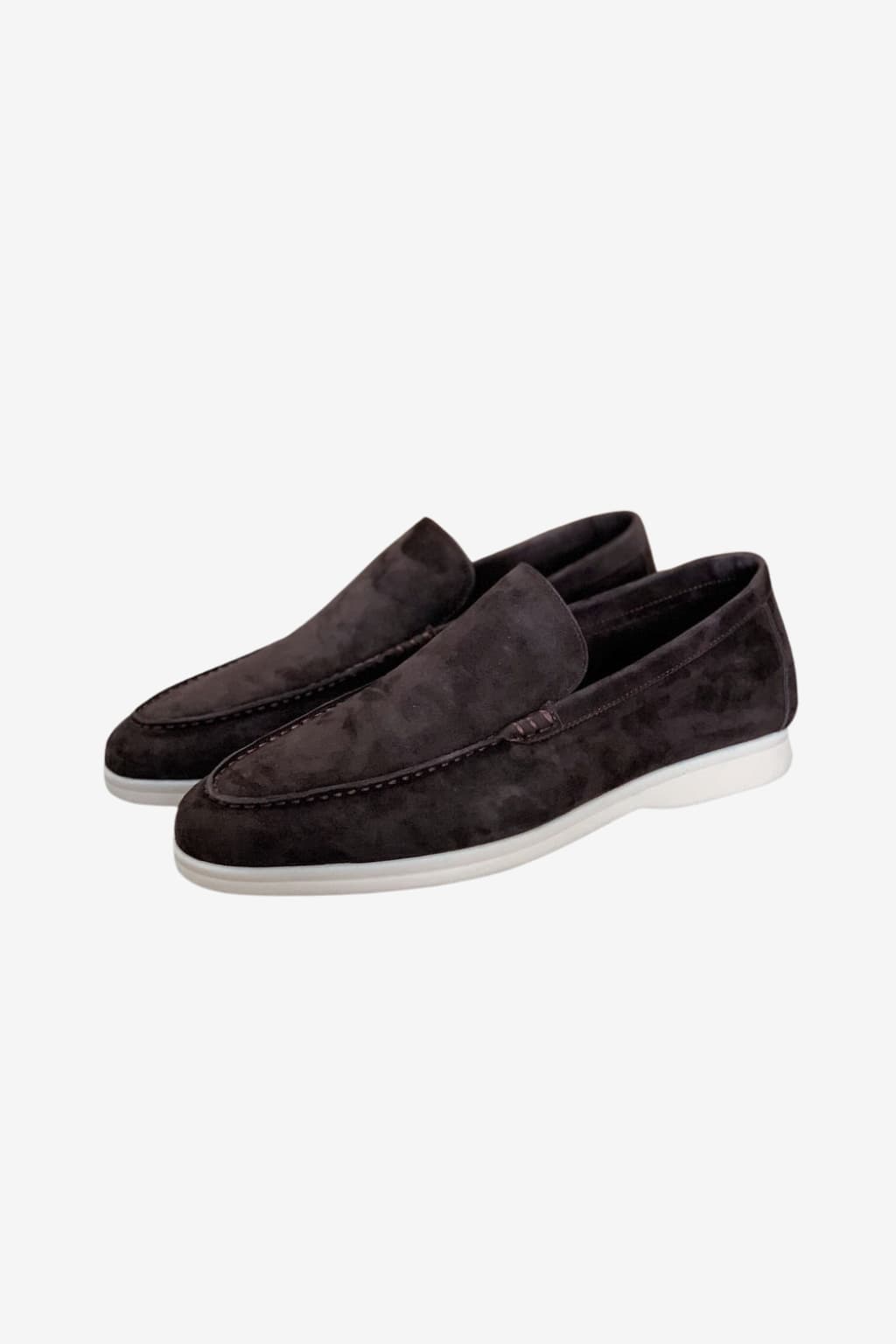 Men's Suede Slip-On Loafers -  Minimalist Style