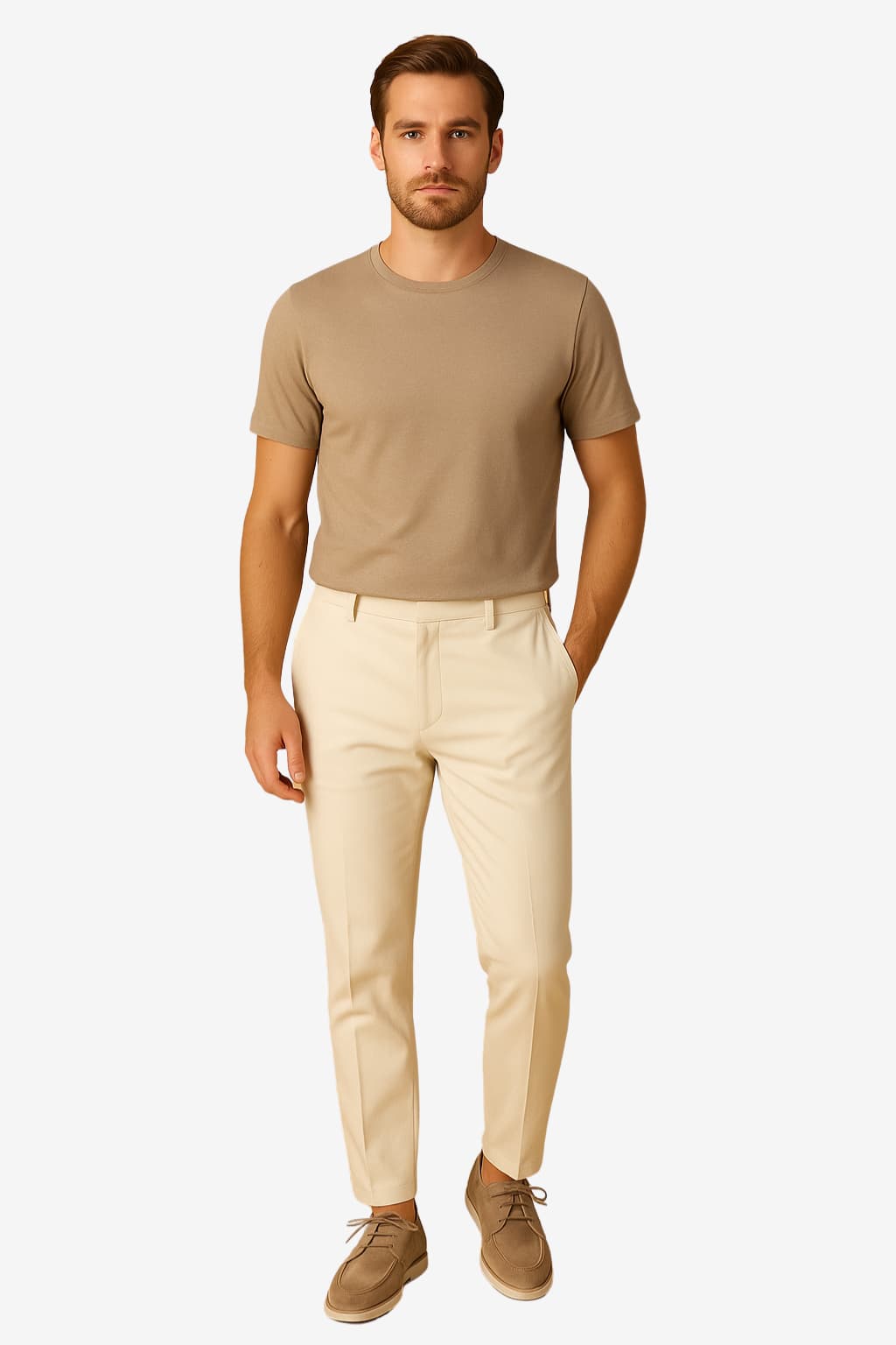 Men’s Suede Lace-Up Loafers Smart Casual Moccasins