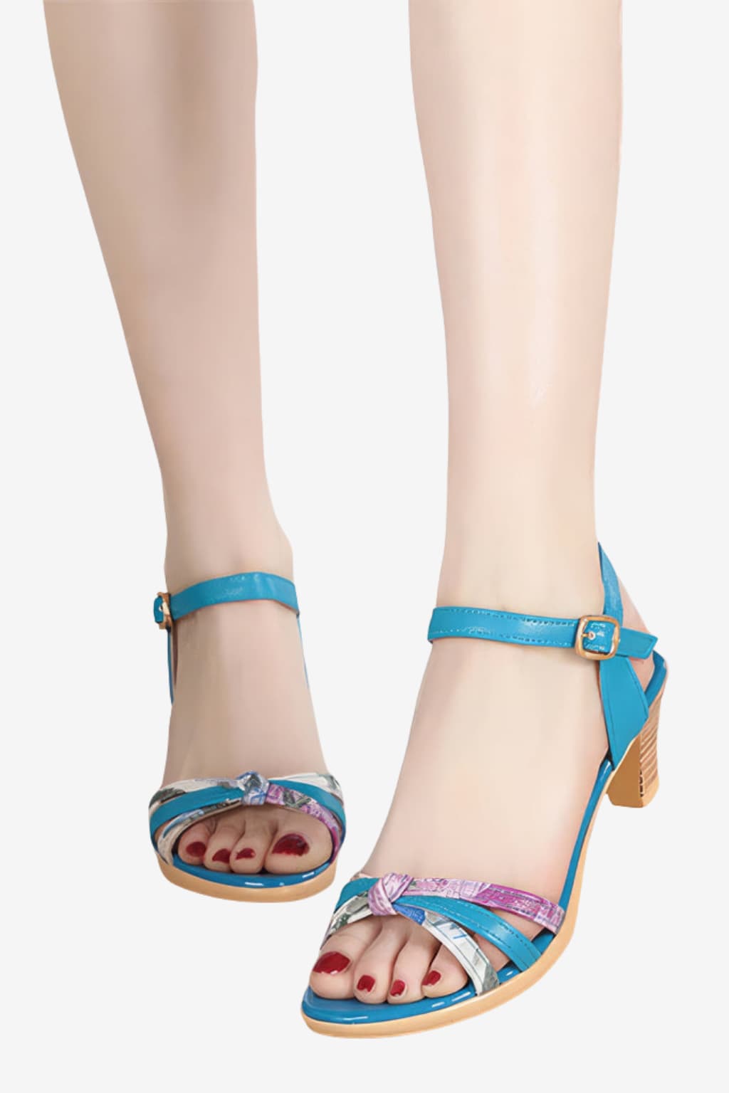 Women’s Block Heel Mule Sandals Open Toe Platform