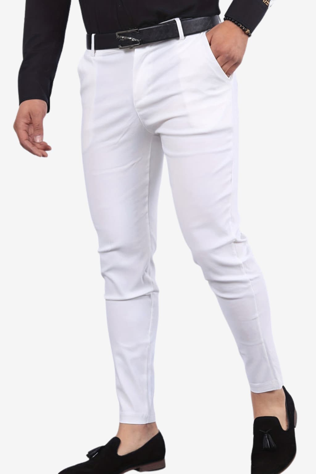 Men’s Slim Fit Formal Trousers Woven Full Length