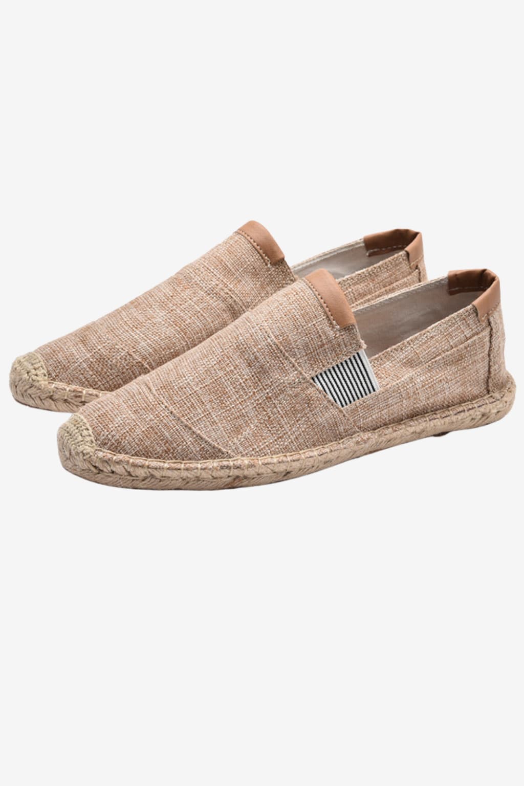Men's Lightweight Canvas Slip - On Espadrilles Beige