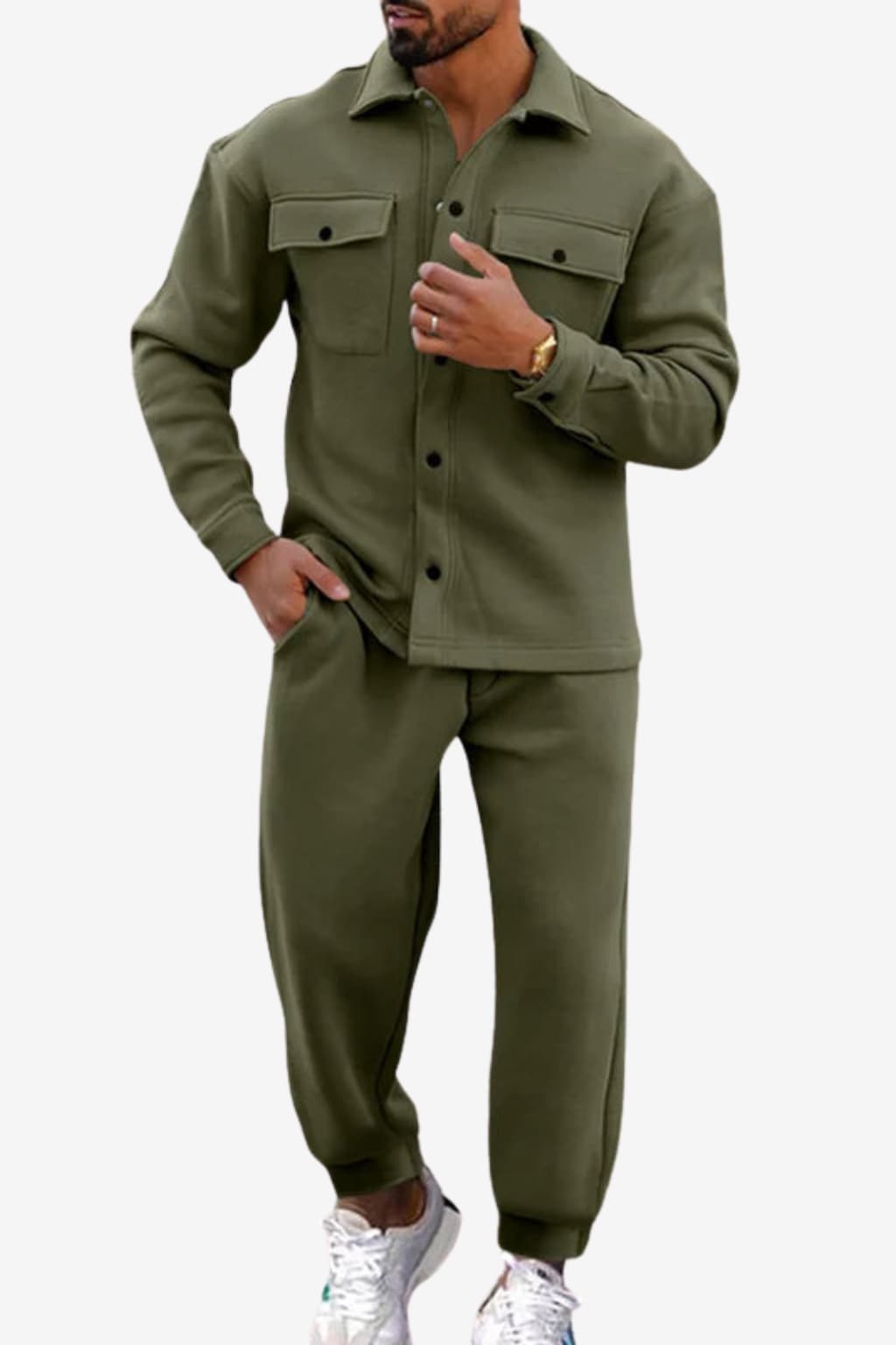 Men's Slim Fit Athleisure Tracksuit - Lightweight, Breathable