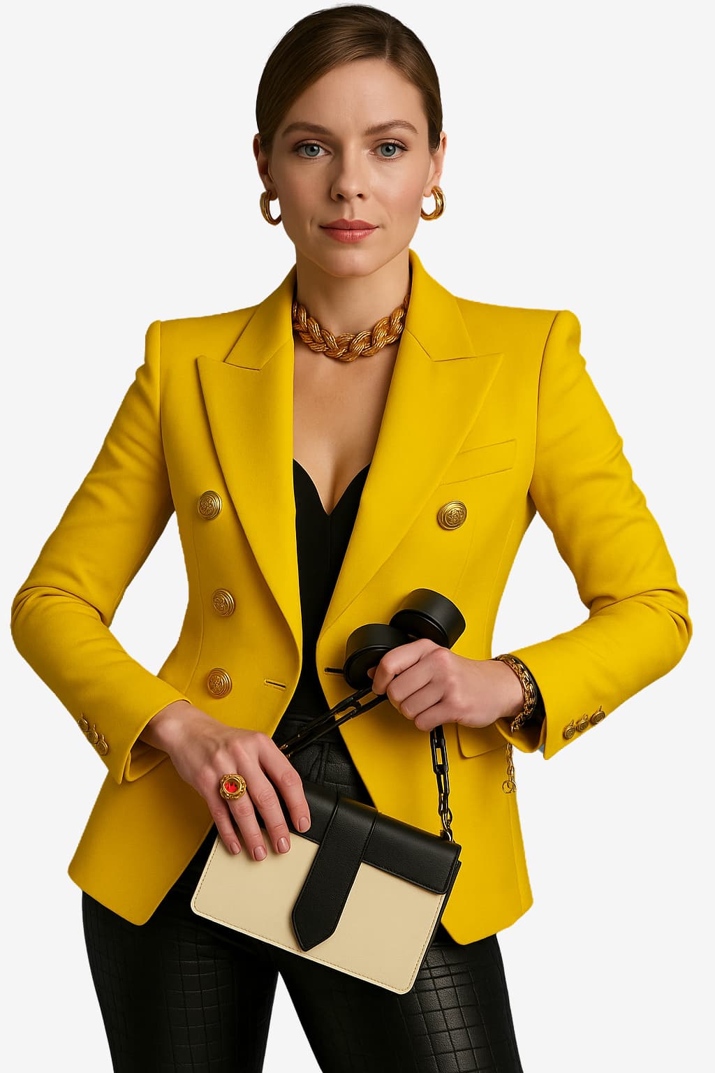 Women's Double-Breasted Blazer Tailored Fit