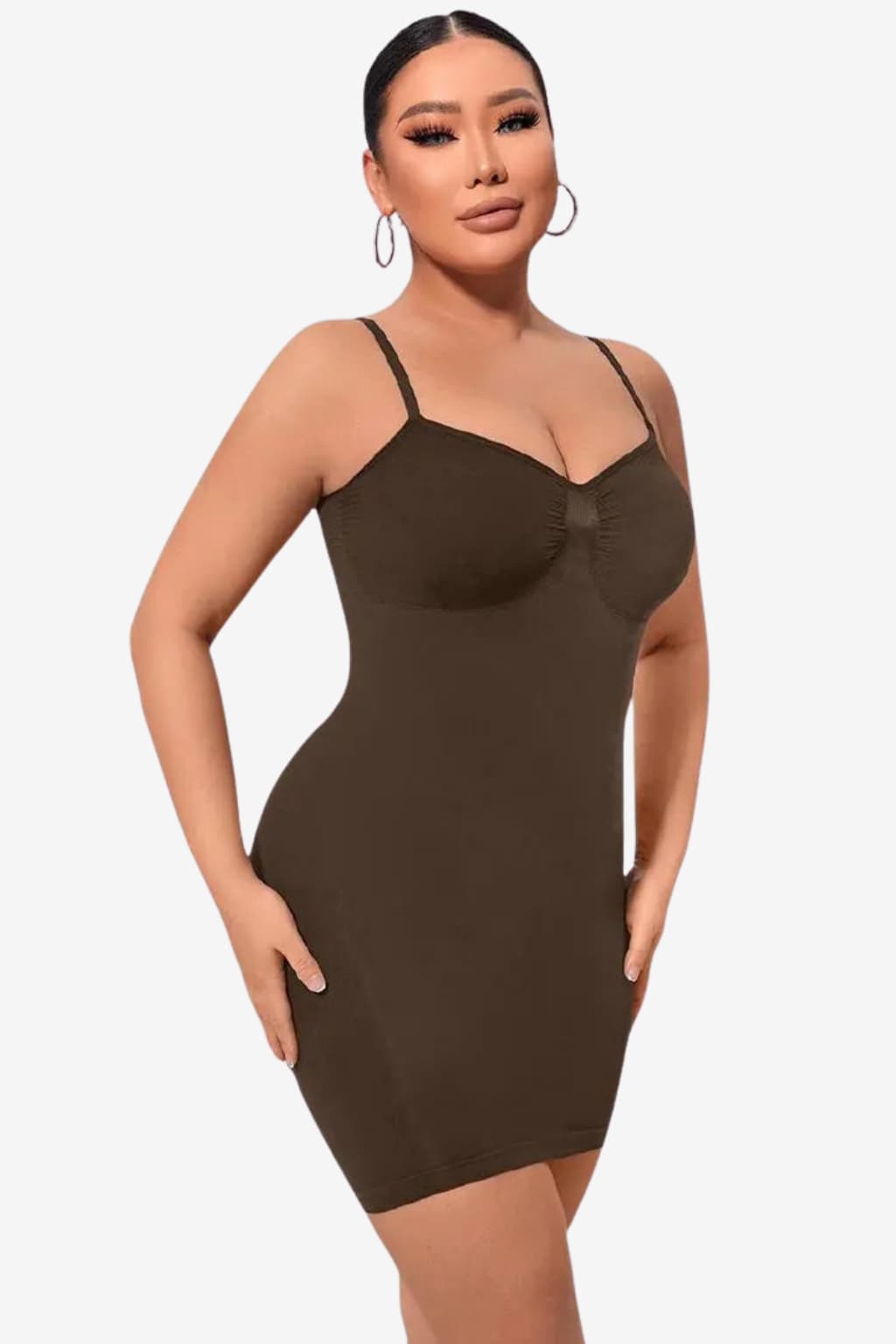 Women’s Slim Fit Mini Shapewear Dress with Straps