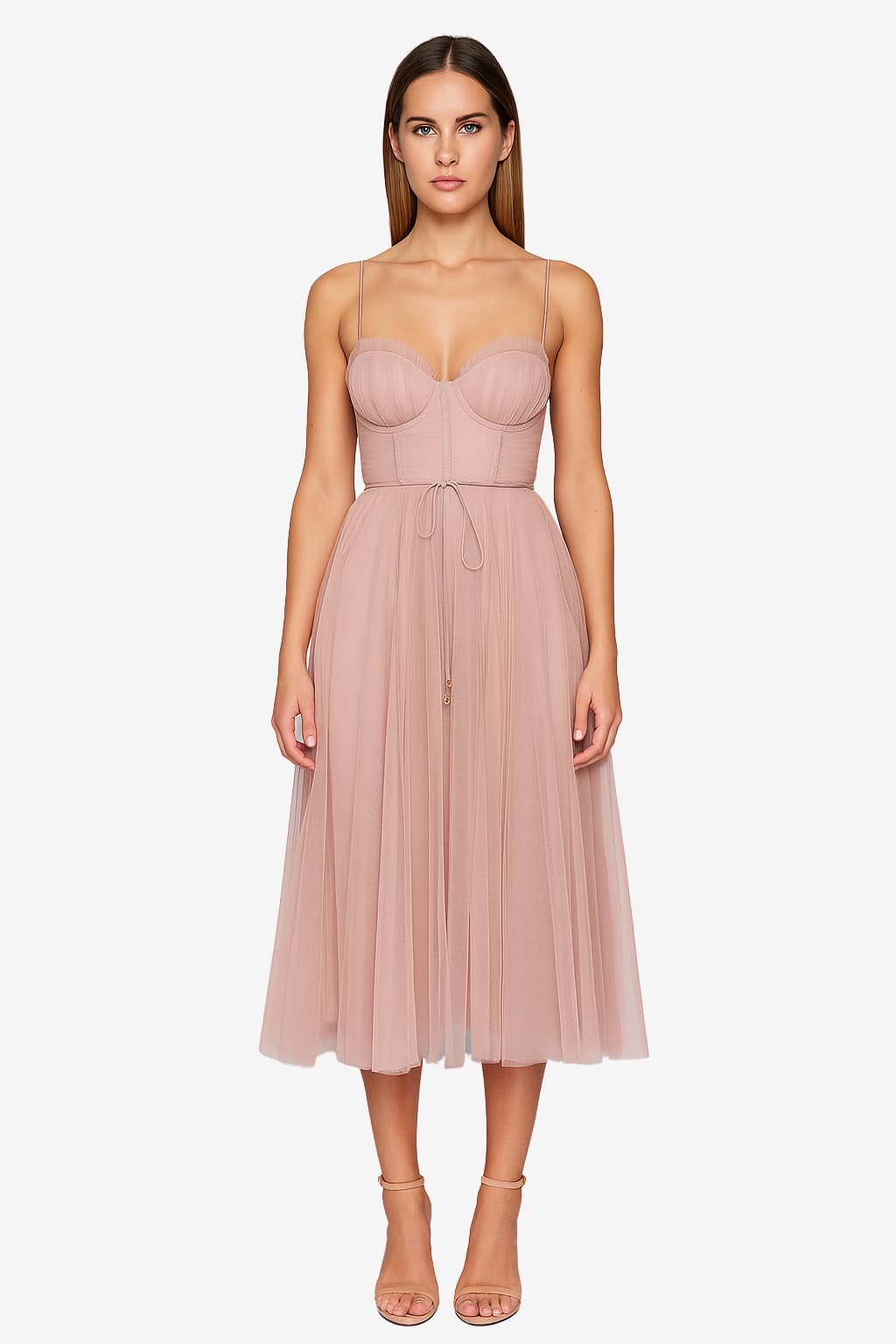 Women's Midi Tulle Dress for Party