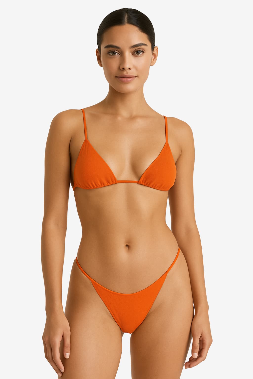 Women’s Two-Piece Bikini with Triangle Top and Strings