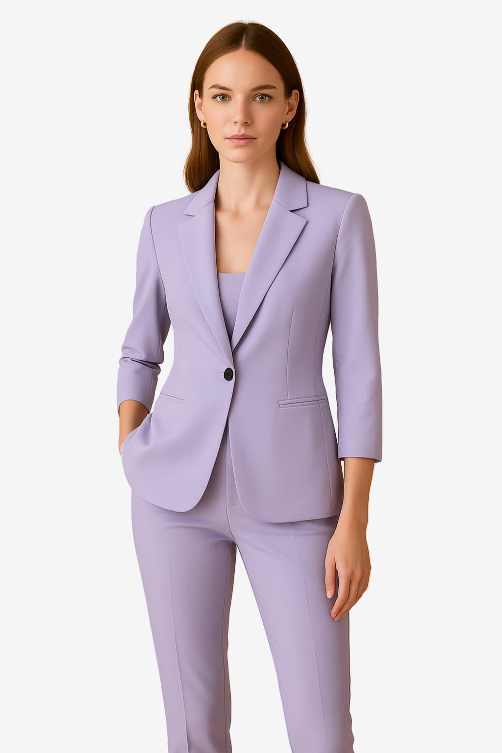 Women’s Tailored Blazer &amp; Trousers Set for Office Wear