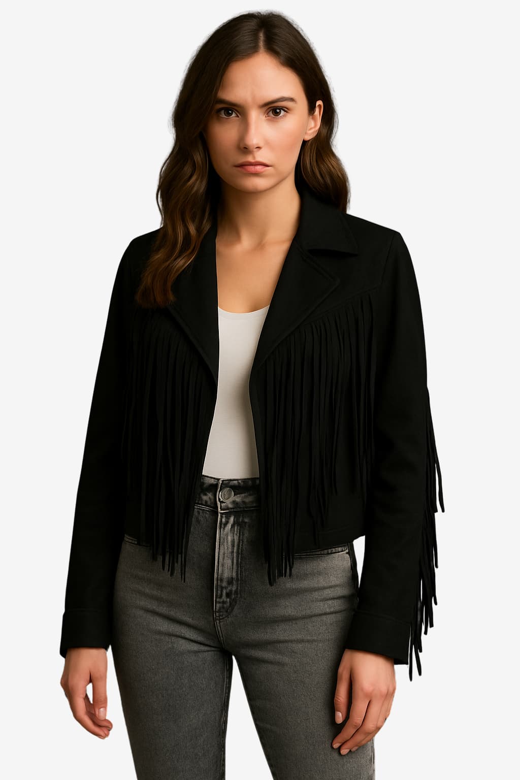 Women's Western Fringe Suede Jacket