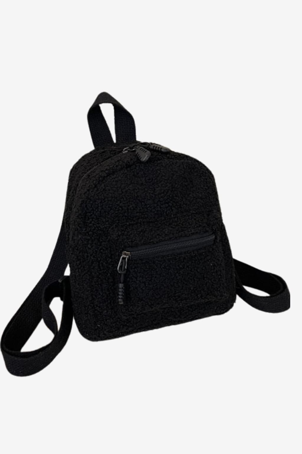 Women’s Mini Backpack Sherpa Fleece Small Rucksack