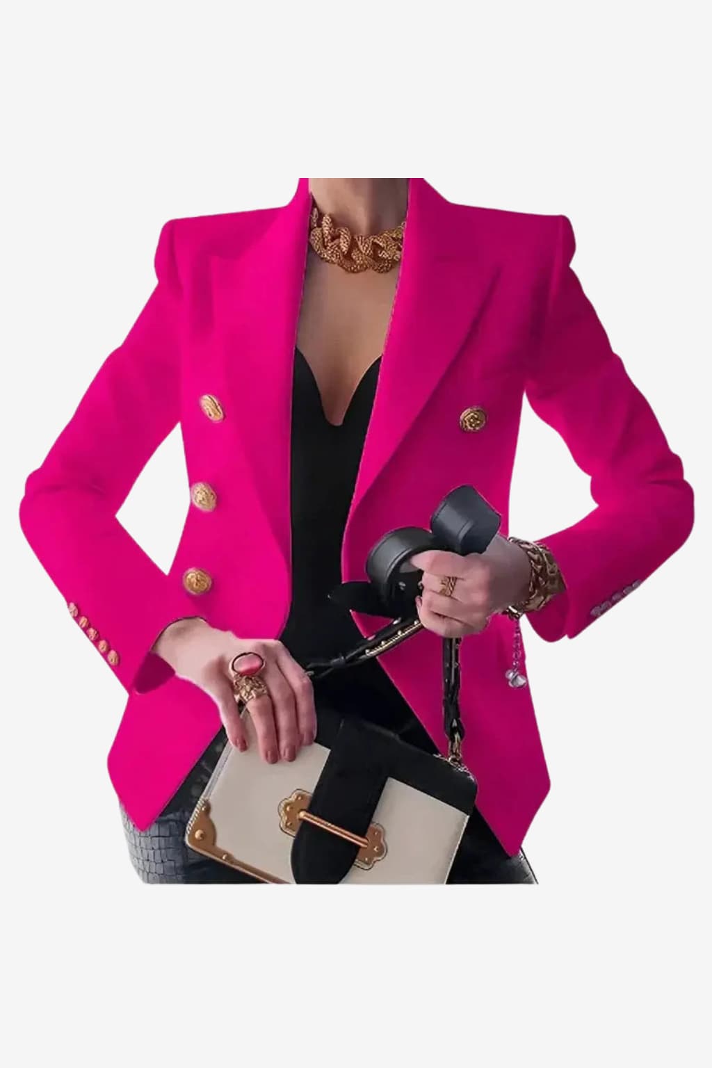 Women's Double-Breasted Blazer Tailored Fit