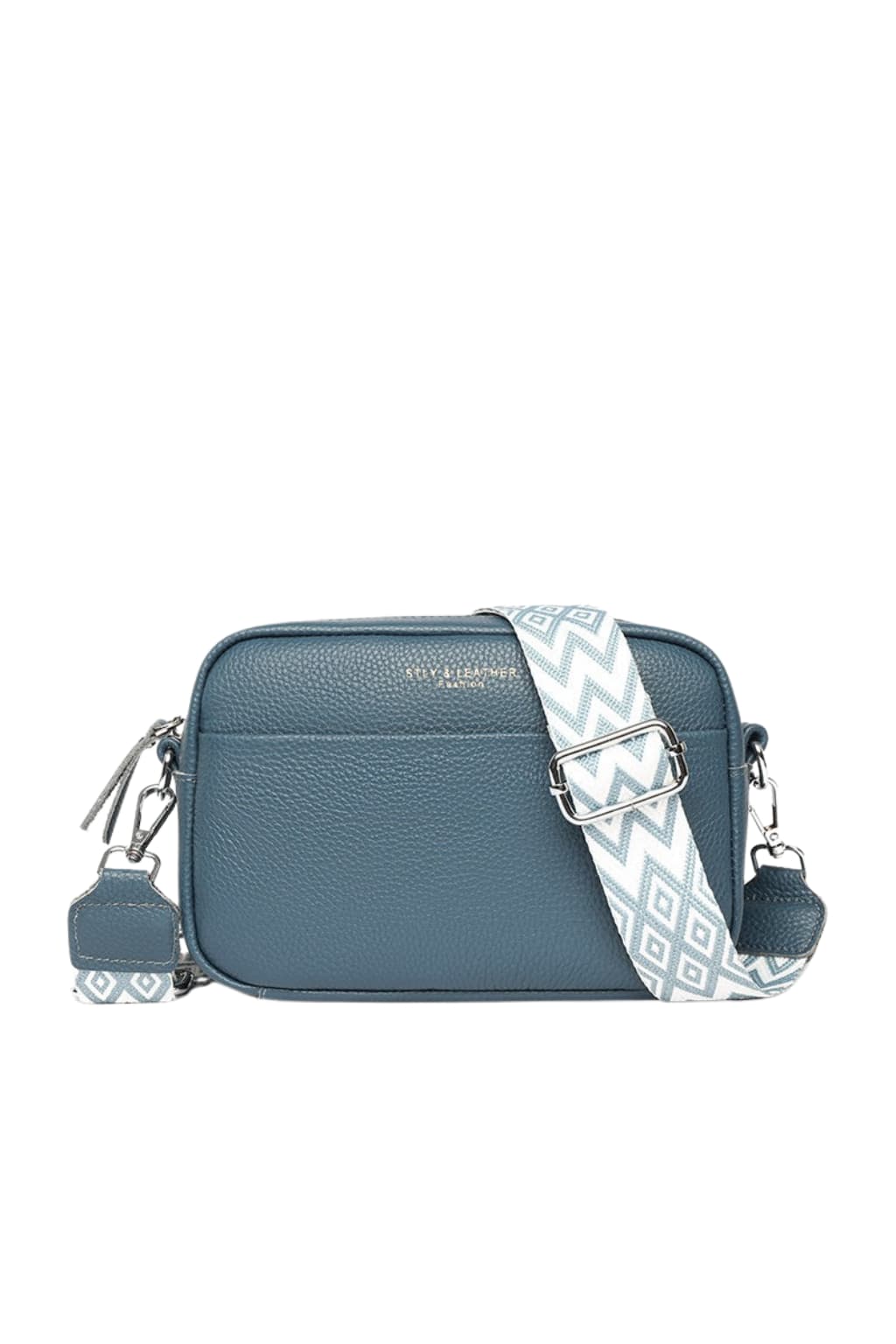 Women's Leather Crossbody Bag Adjustable Strap Pebbled Texture