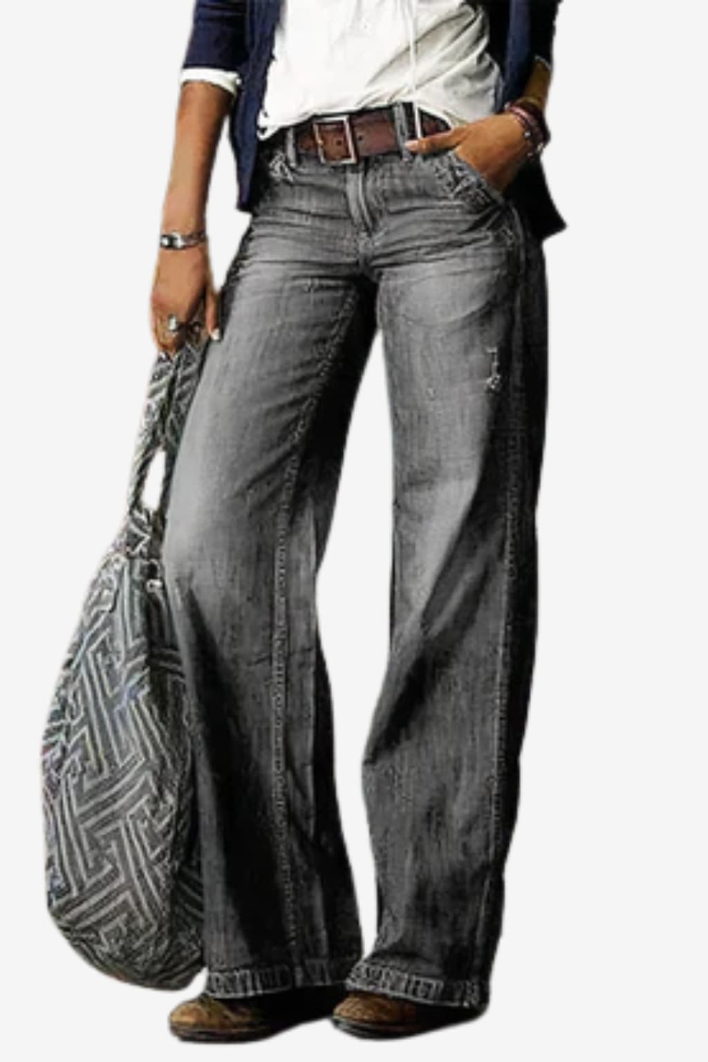 Women’s High Waist Straight Leg Denim Jeans