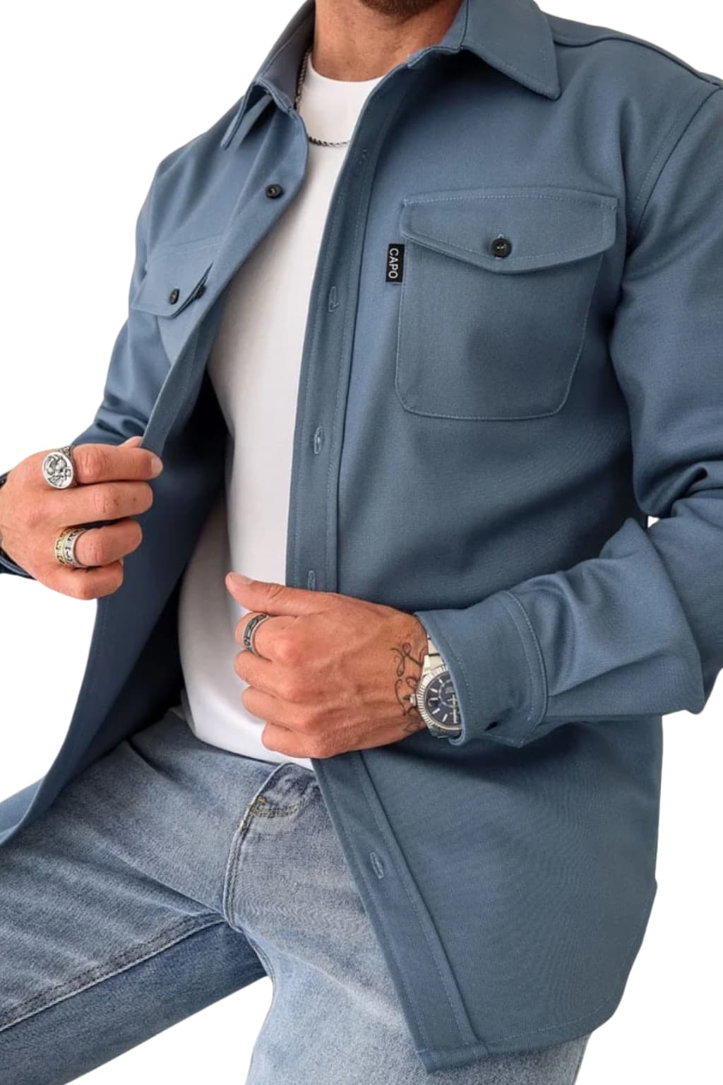 Men’s Casual Button-Up Shirt Long Sleeve Autumn Fit