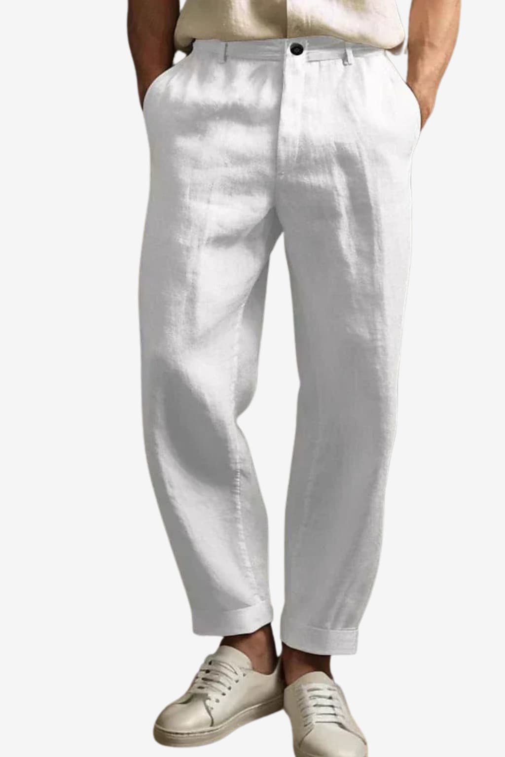 Men's Breathable Straight-Leg Linen Trousers