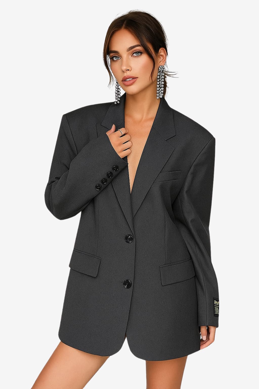 Women’s Oversized Blazer Longline Jacket